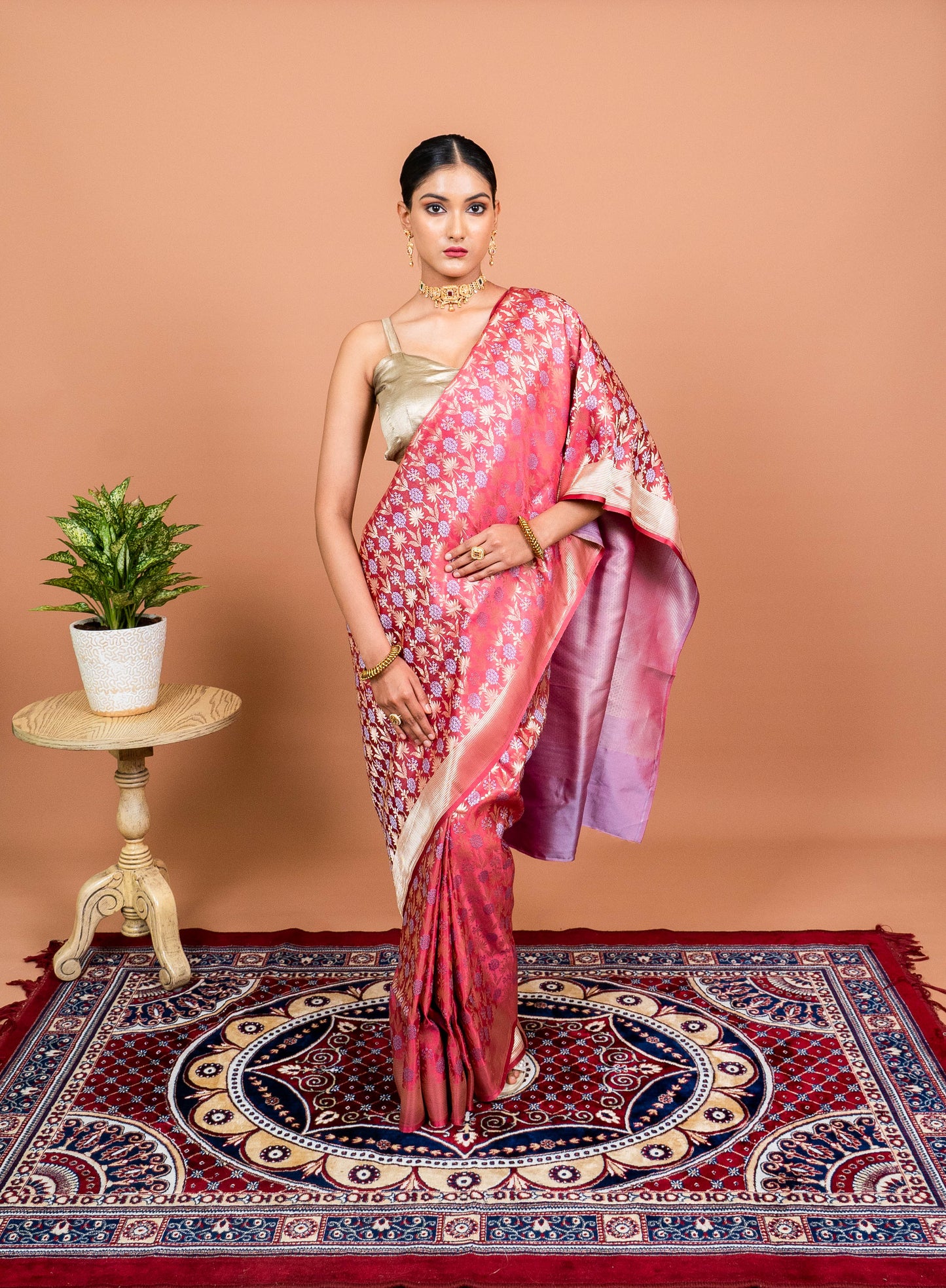 Bageecha Handwoven Banaras Saree
