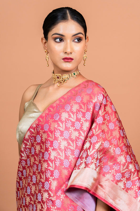 Bageecha Handwoven Banaras Saree