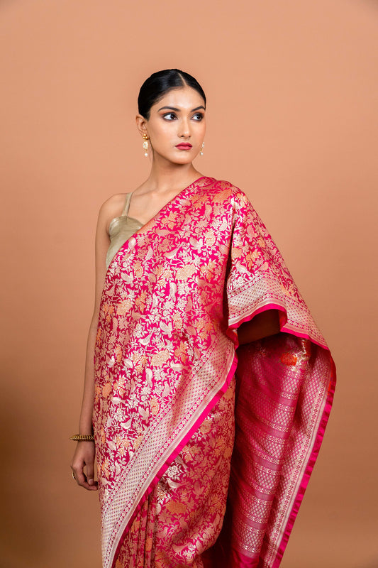 Shikar Gul Handwoven Banaras Saree