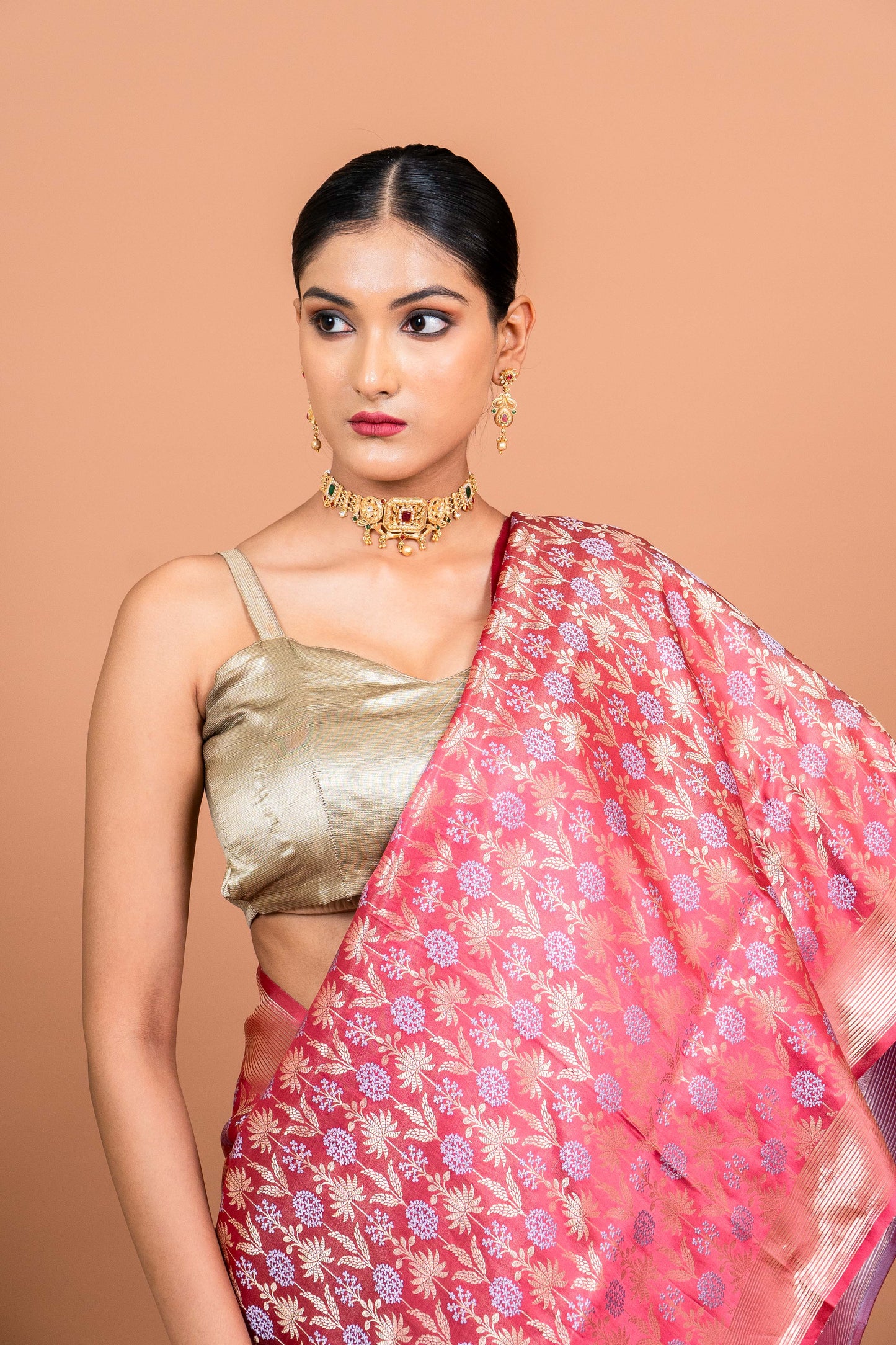 Bageecha Handwoven Banaras Saree
