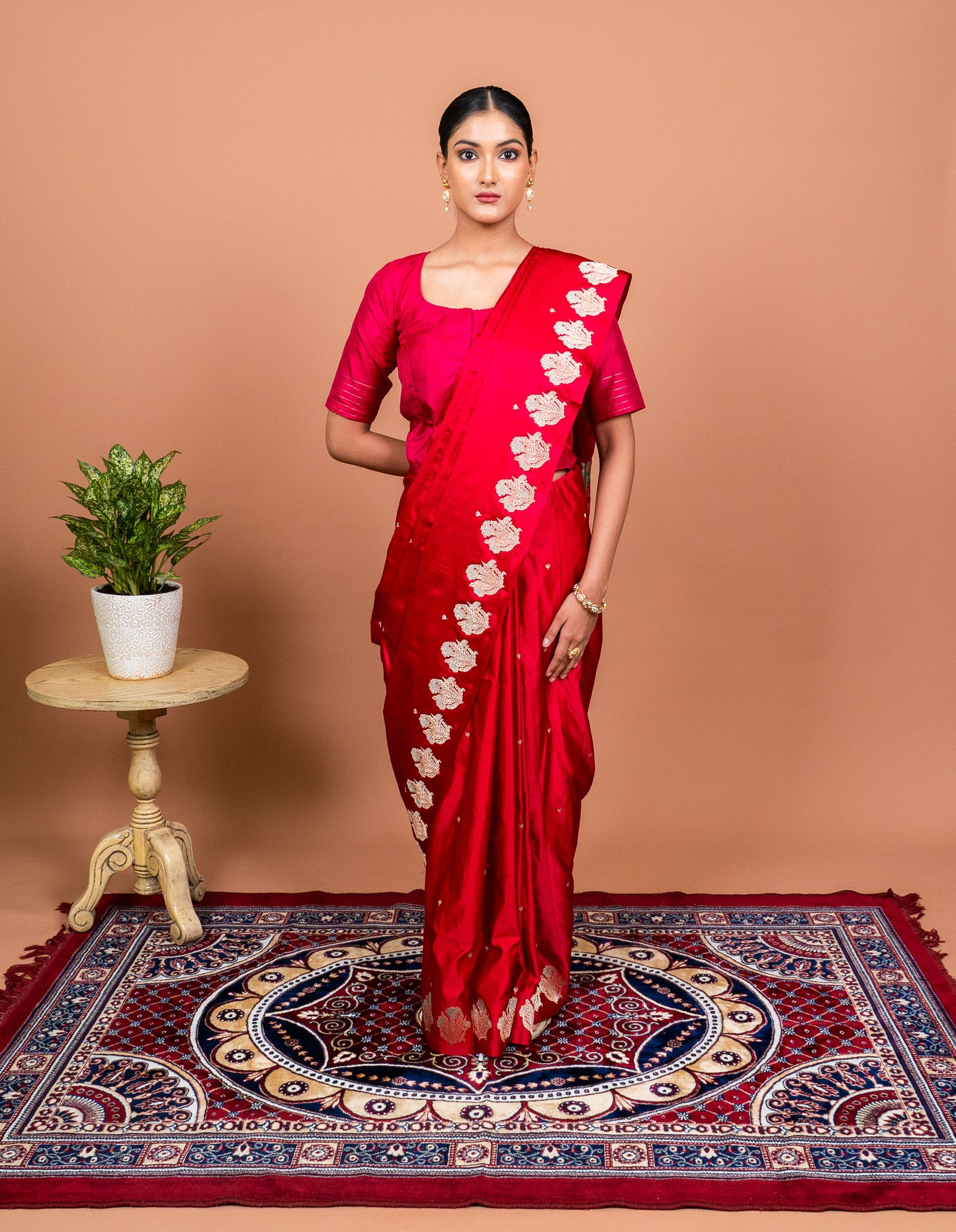 Meenakar Boota Handwoven Banaras Saree