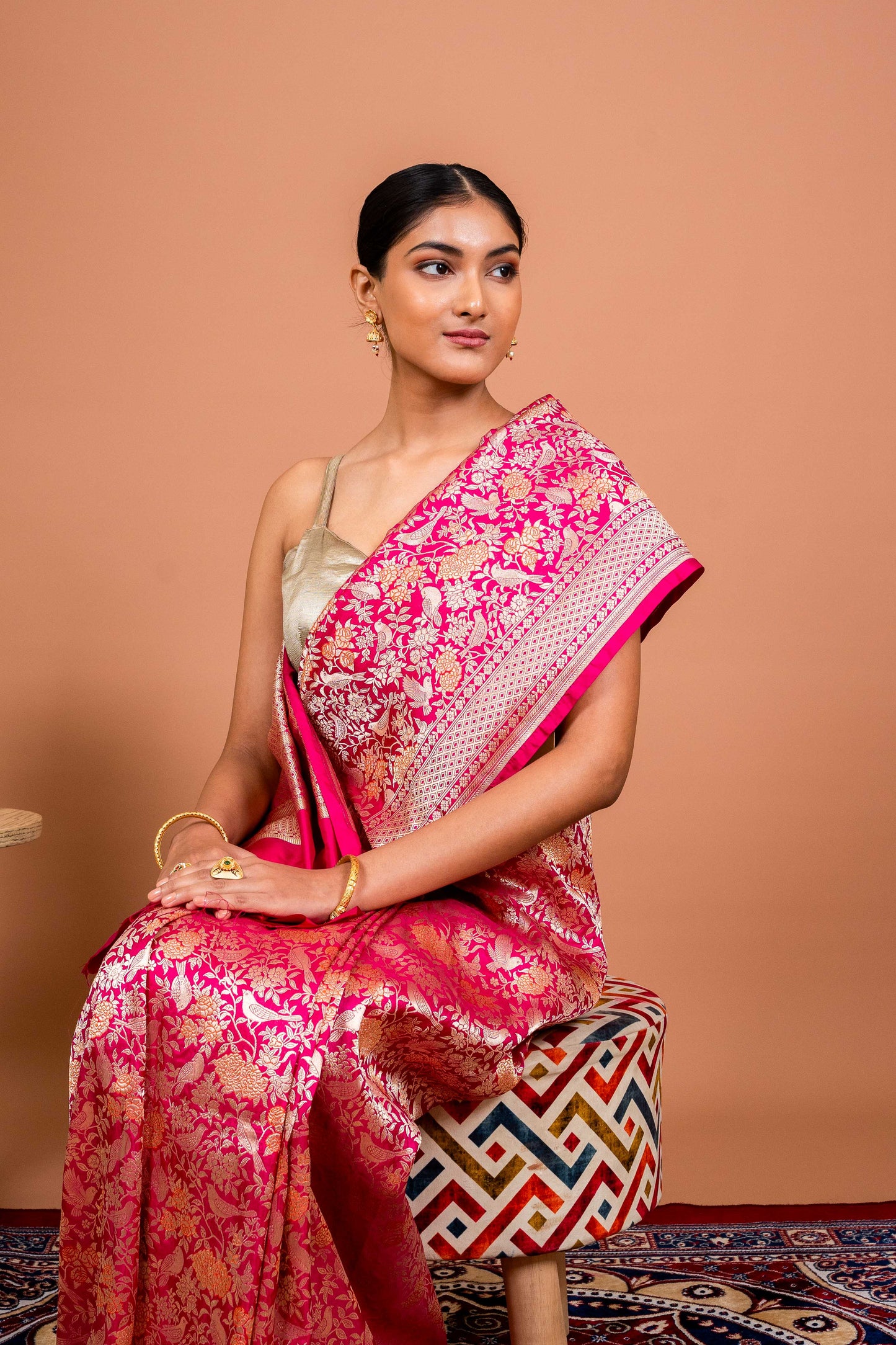 Shikar Gul Handwoven Banaras Saree