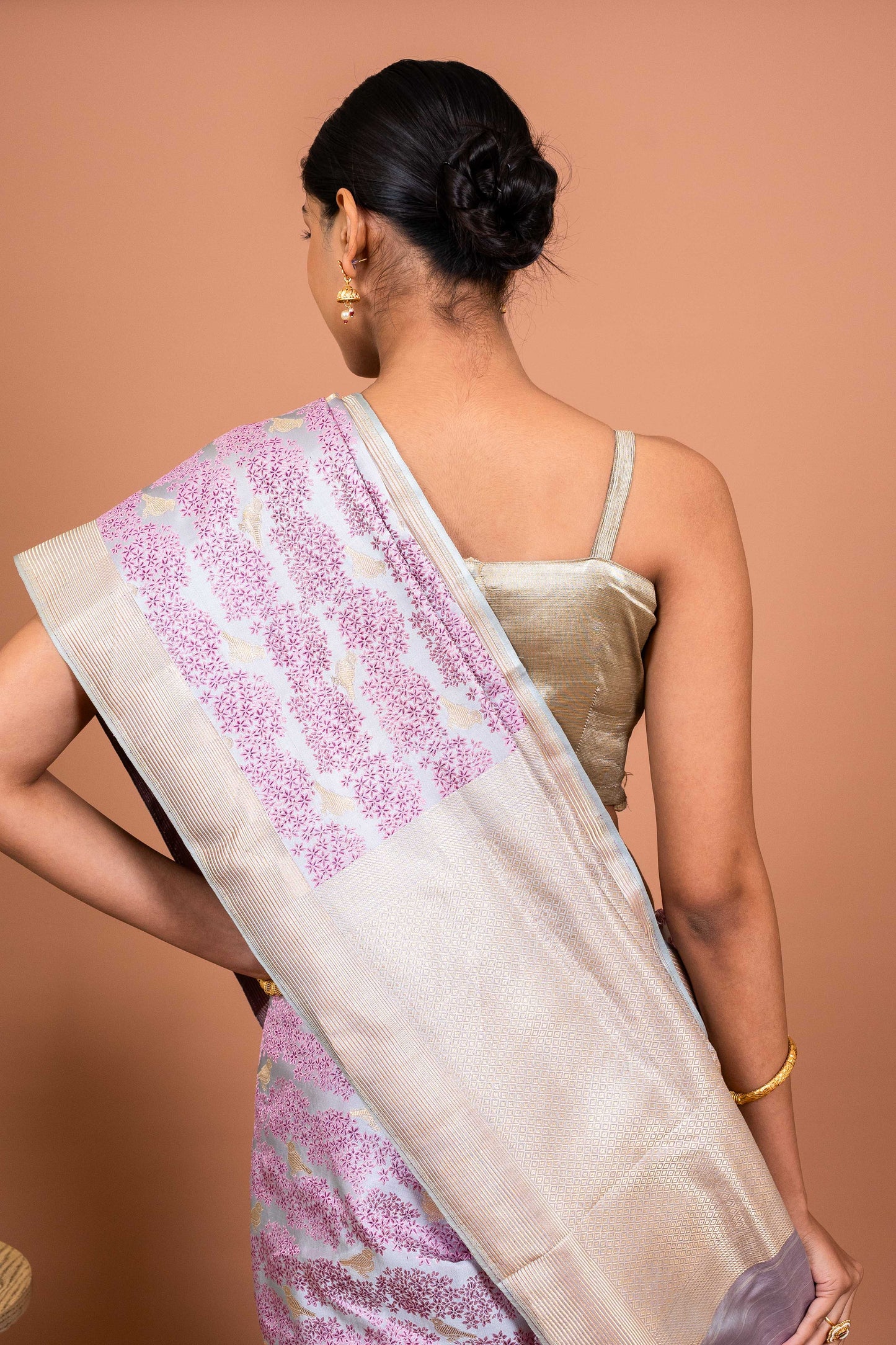 Shikagah tanchhoi Handwoven Banaras Saree
