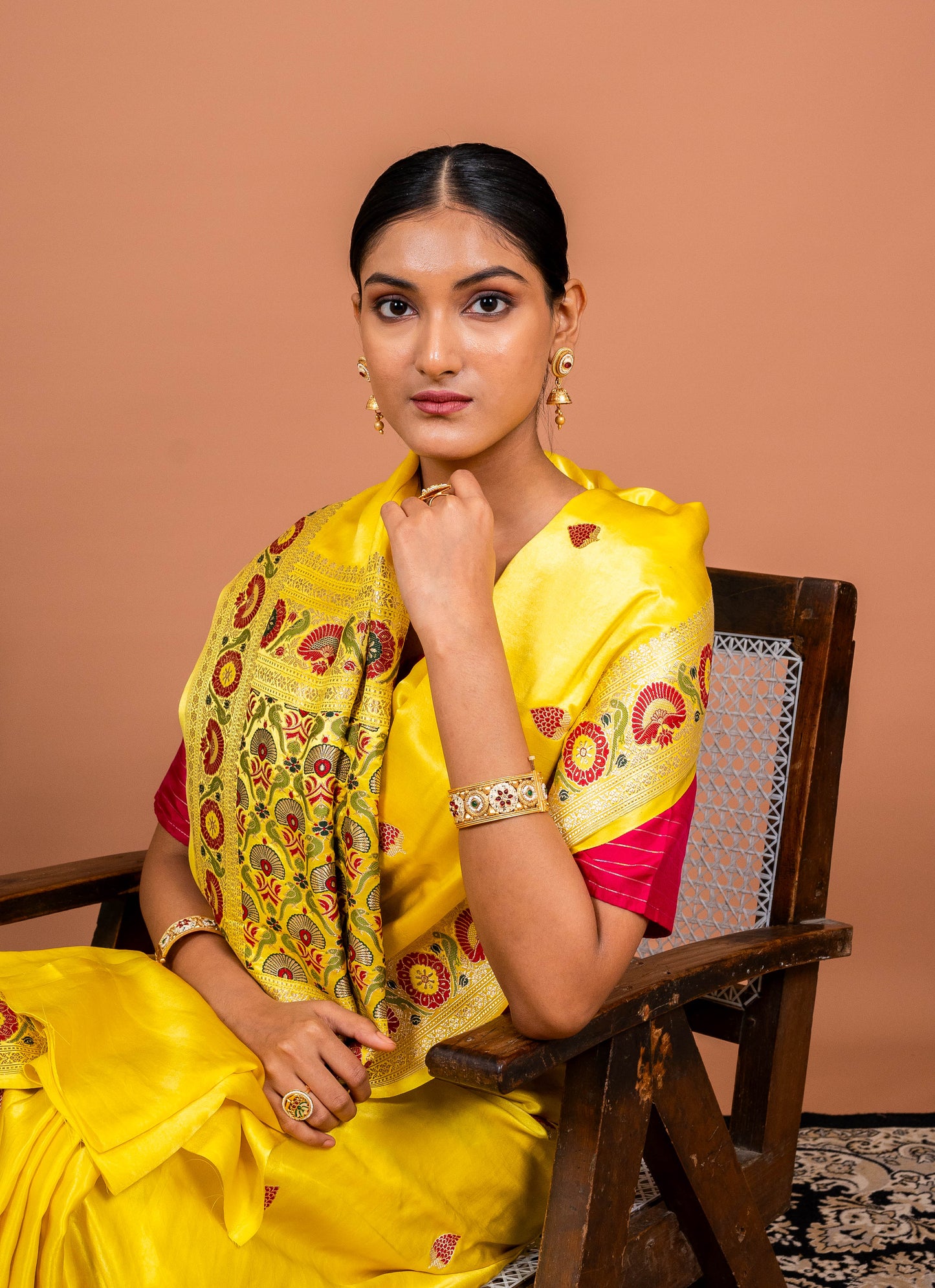 Ashawali Border Handwoven Banaras Saree