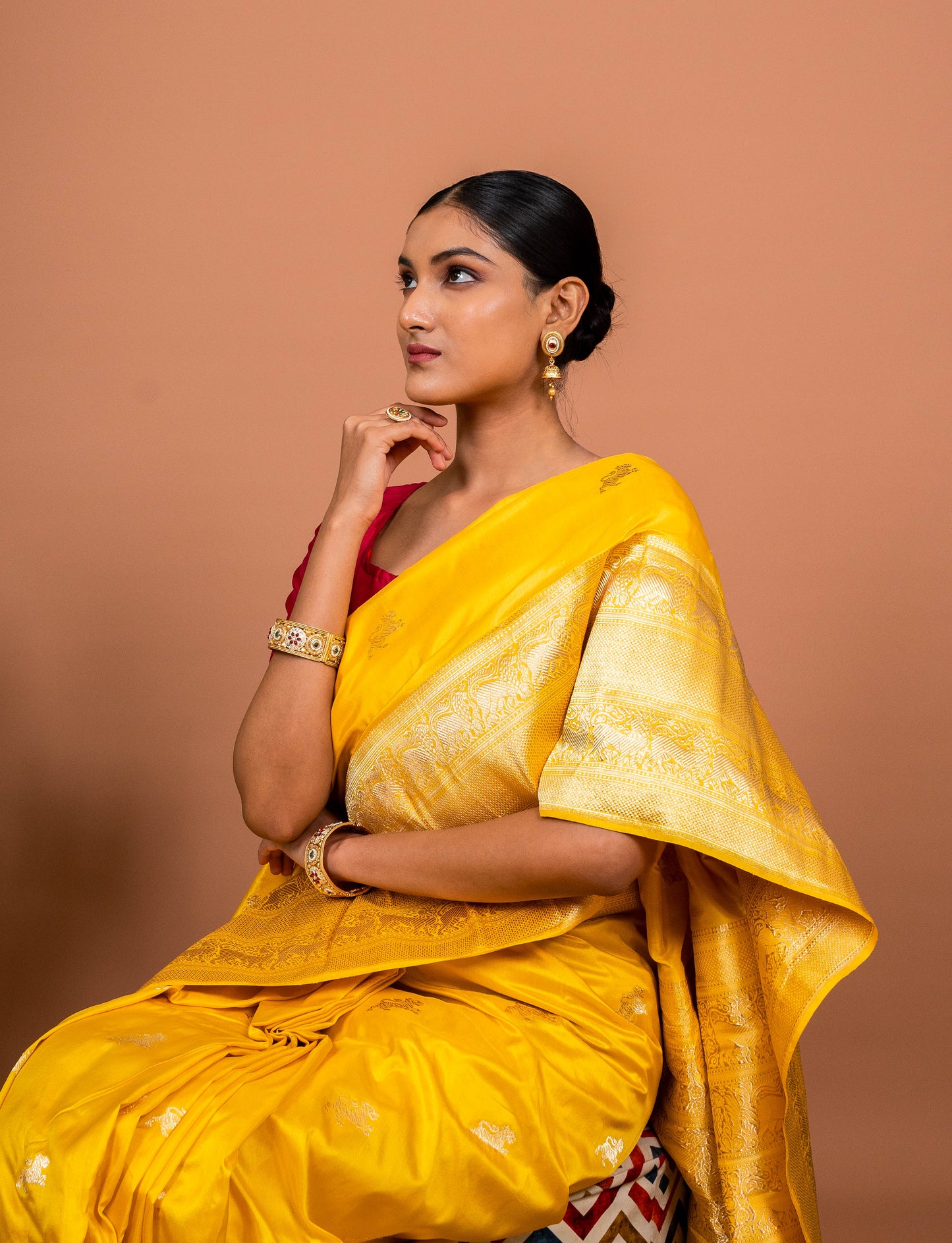 Kadhiyal Handwoven Banaras Saree