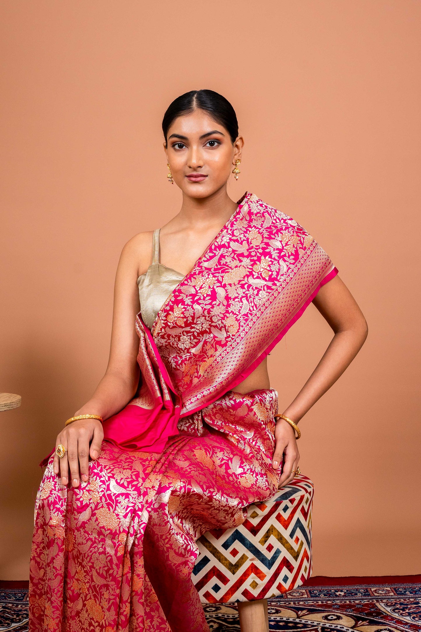 Shikar Gul Handwoven Banaras Saree