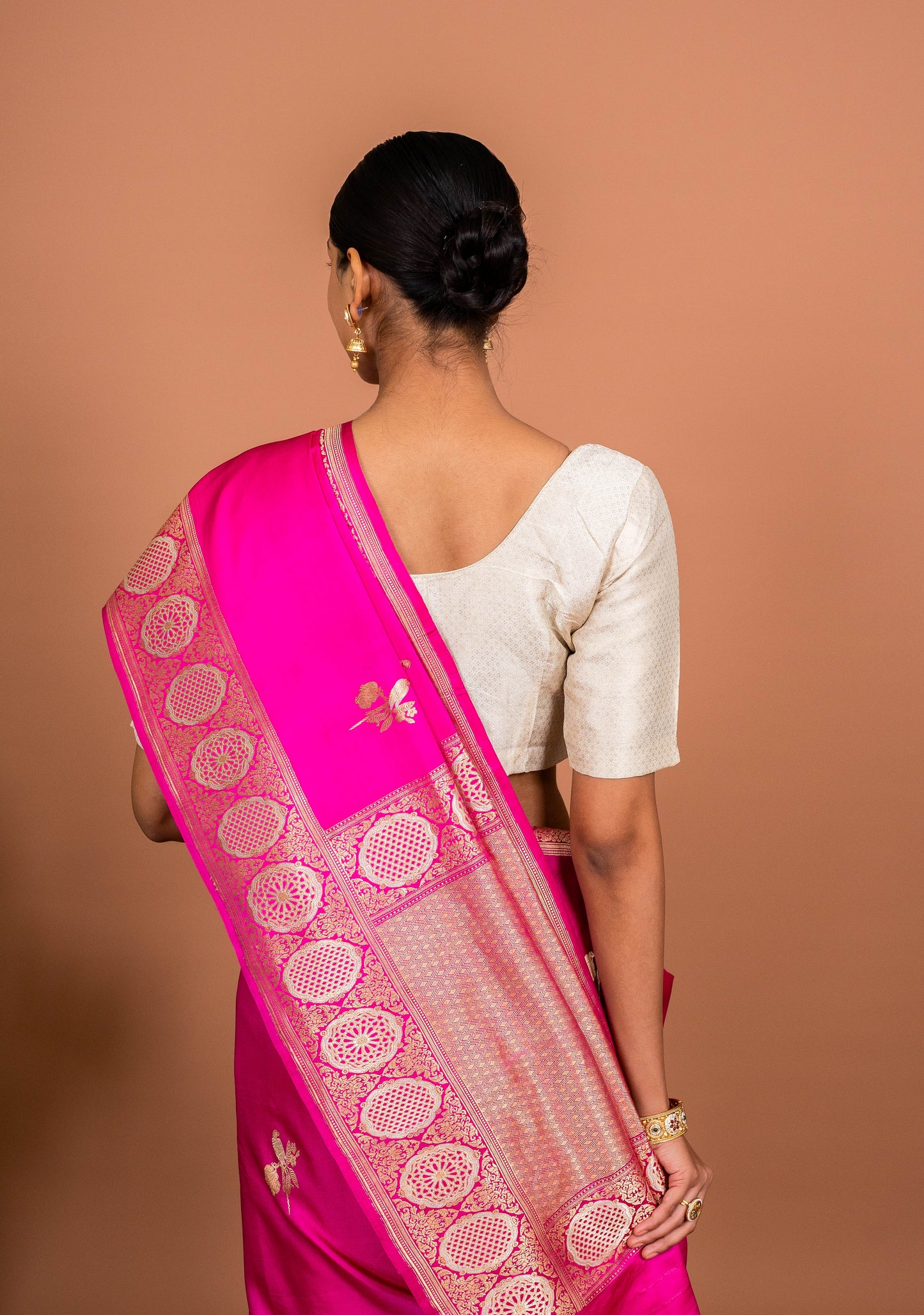 Parrot Boota Handwoven Banaras Saree