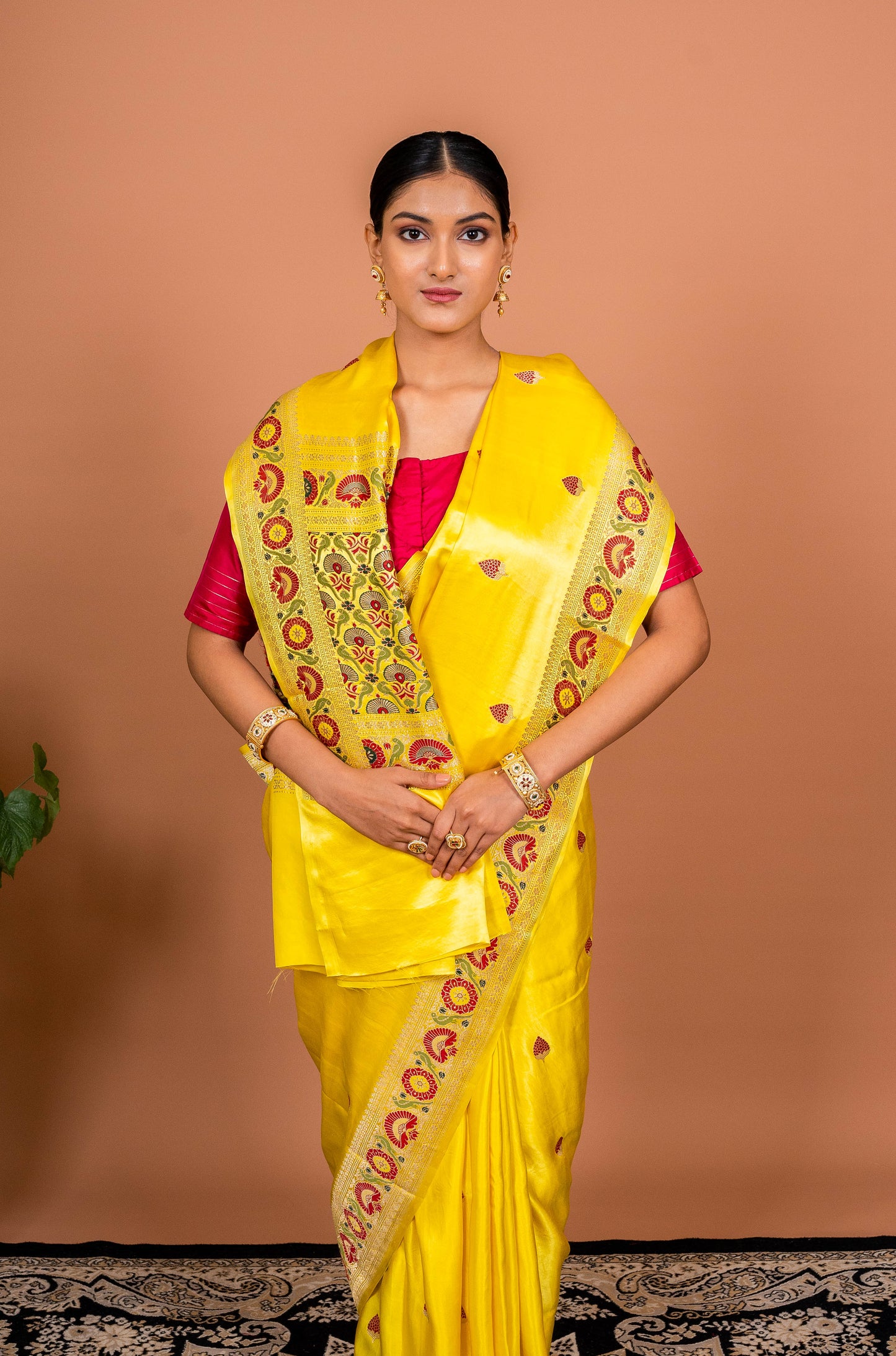 Ashawali Border Handwoven Banaras Saree