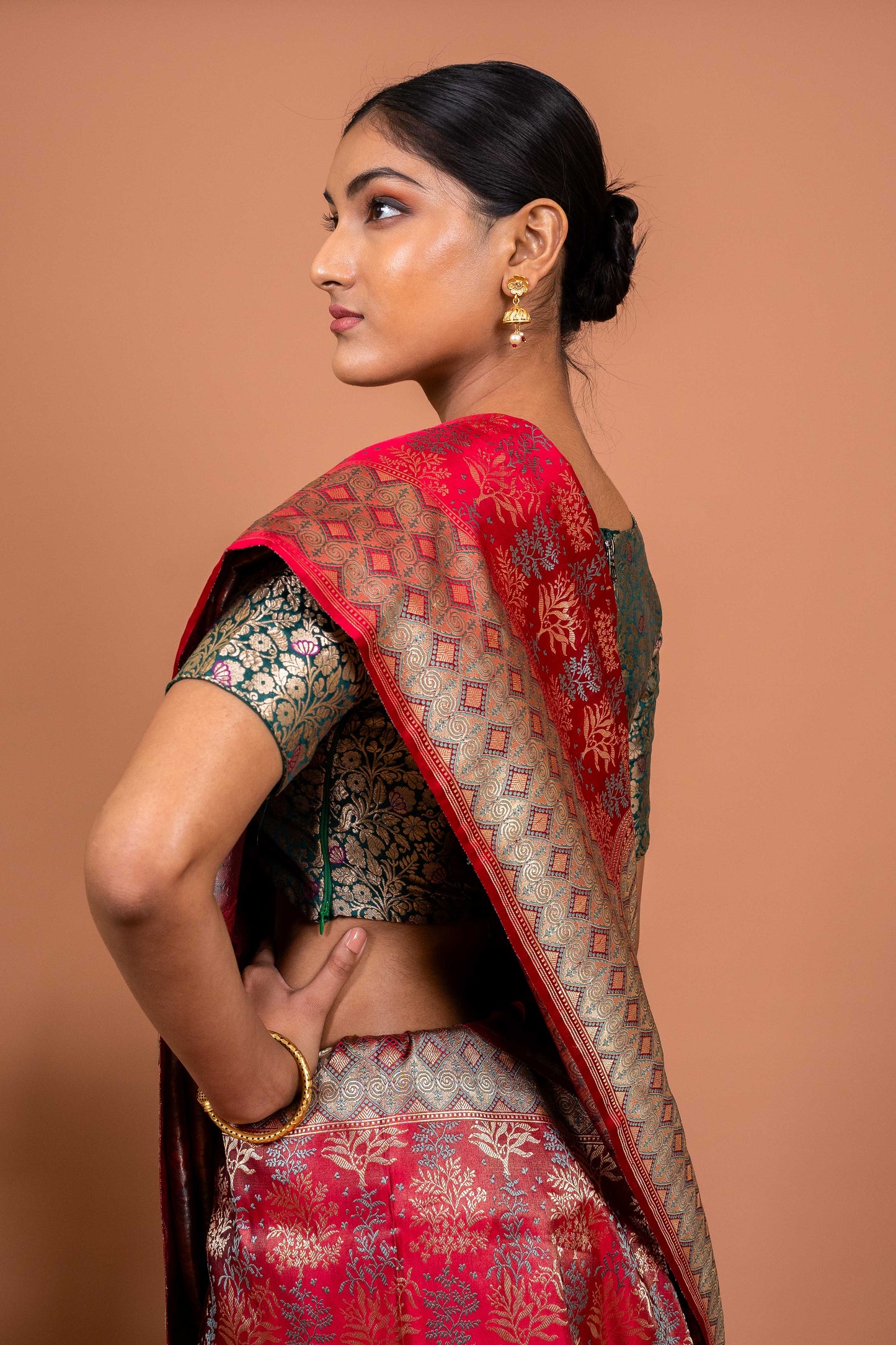 Vana tanchhoi Handwoven Banaras Saree