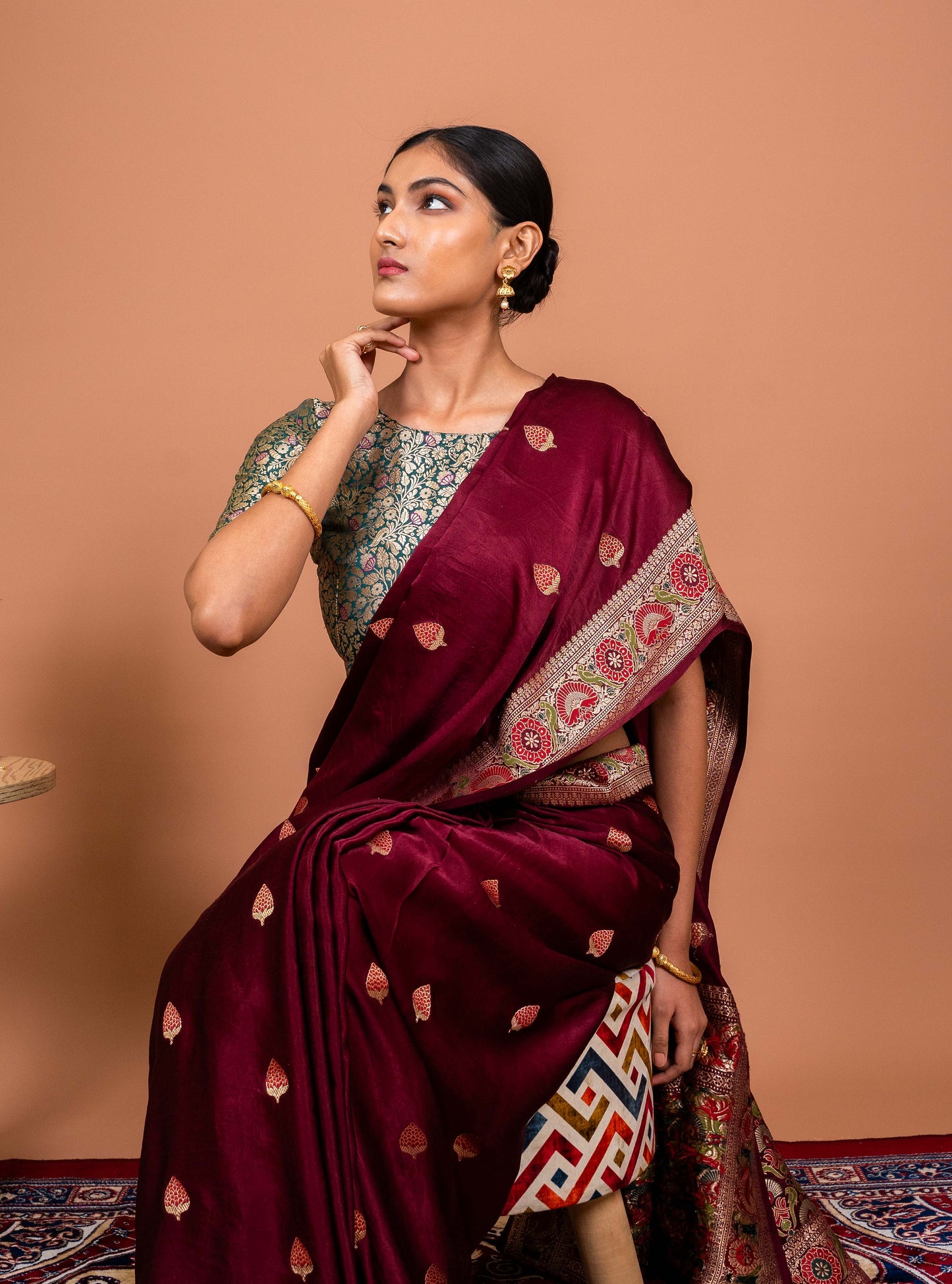 Ashawali Border Handwoven Banaras Saree