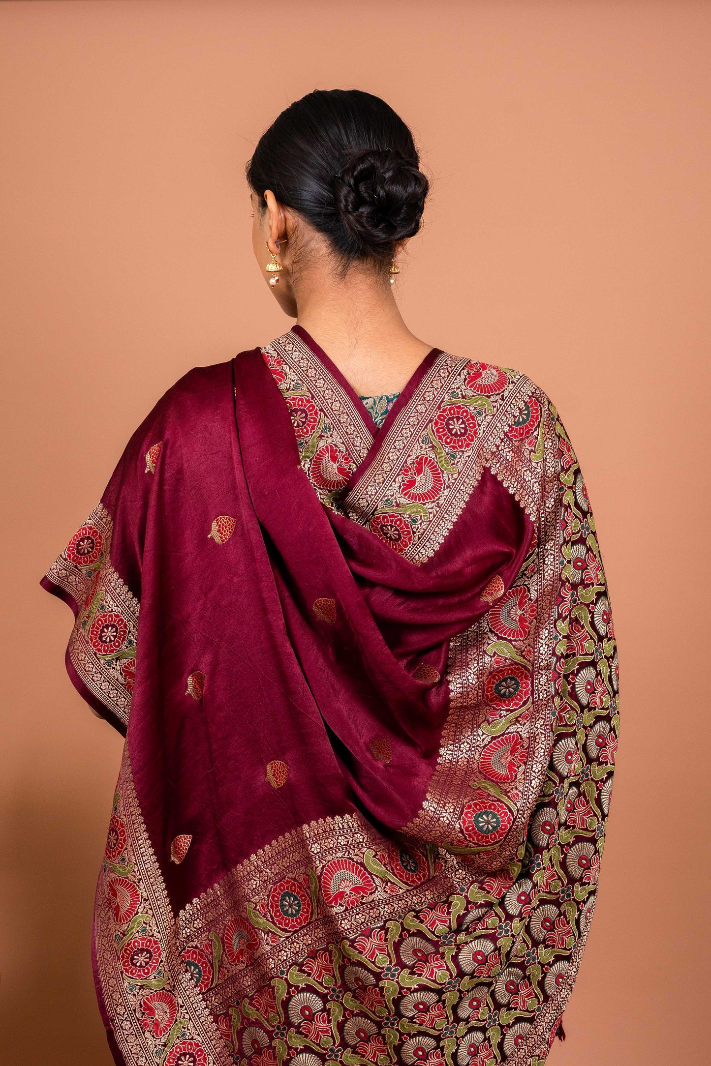 Ashawali Border Handwoven Banaras Saree