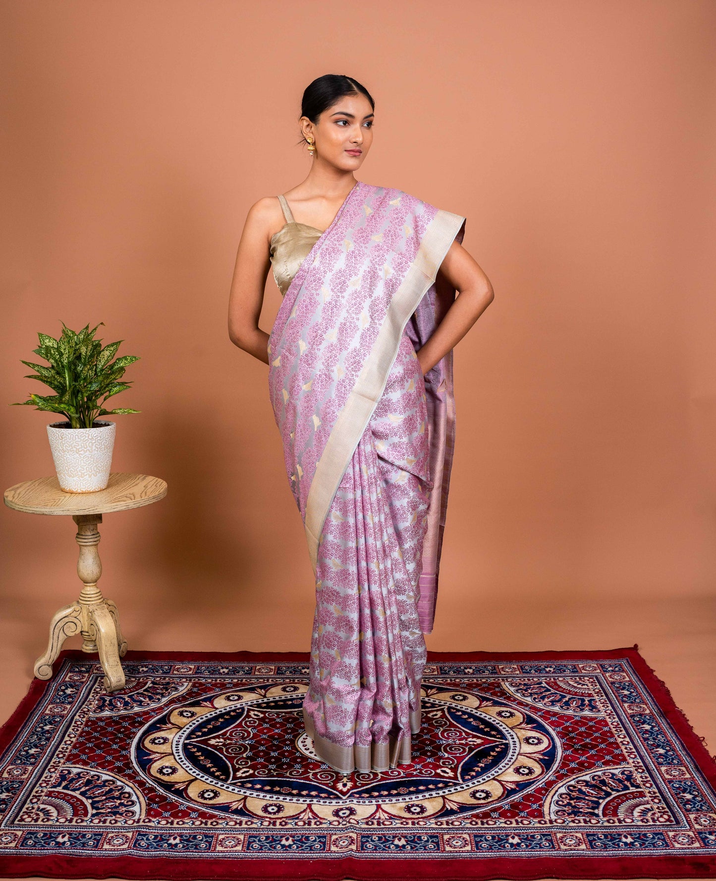 Shikagah tanchhoi Handwoven Banaras Saree