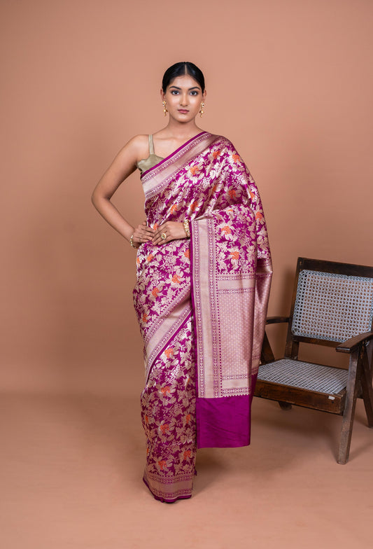 Shikar Gul Handwoven Banaras Saree