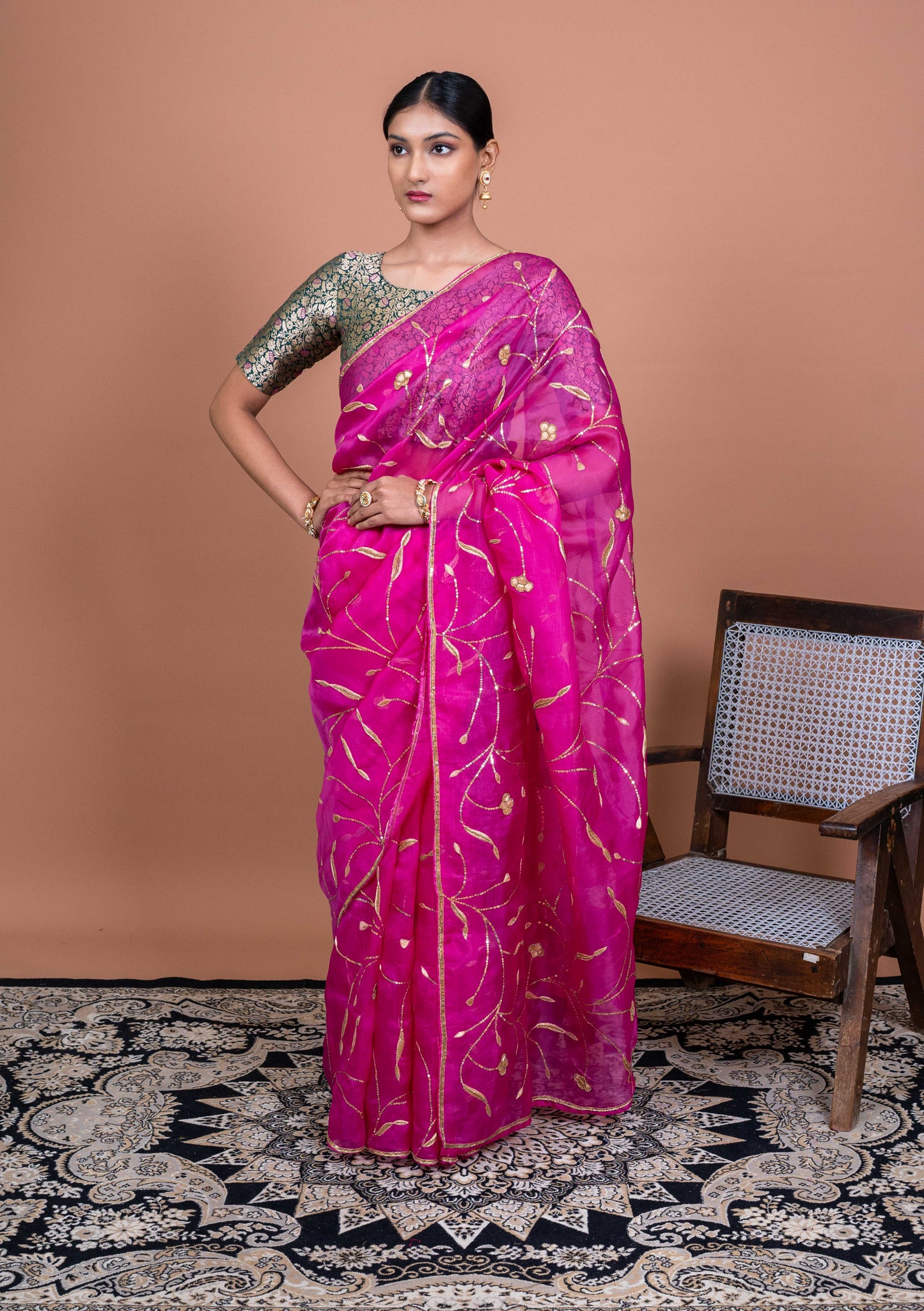 Gulbahar Handwoven Banaras Saree