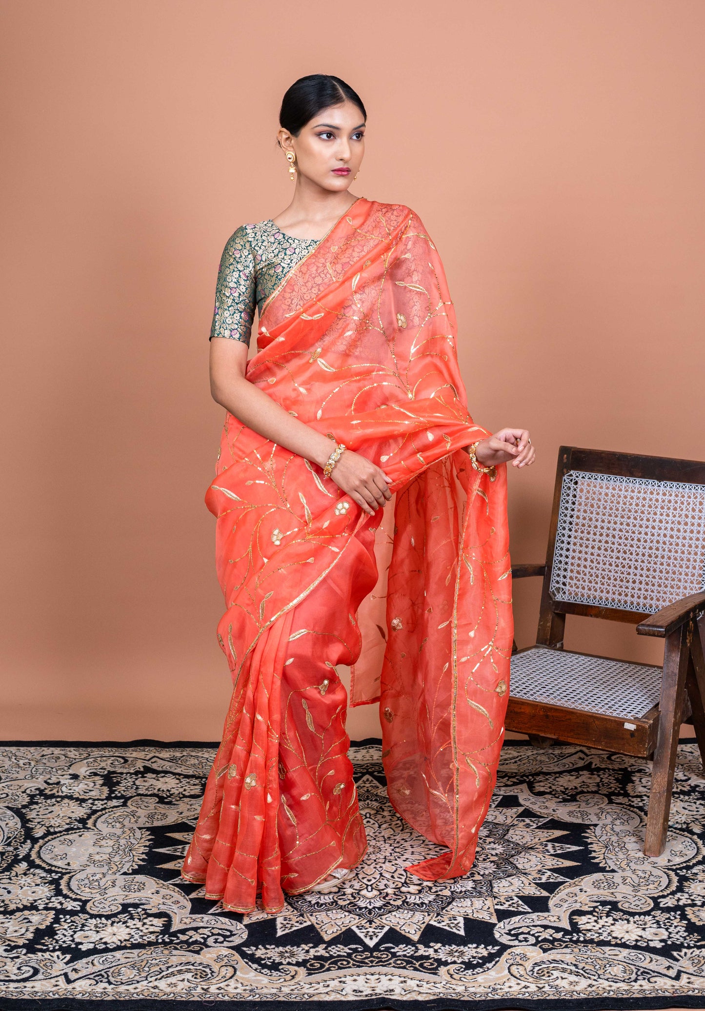 Gulbahar Handwoven Banaras Saree