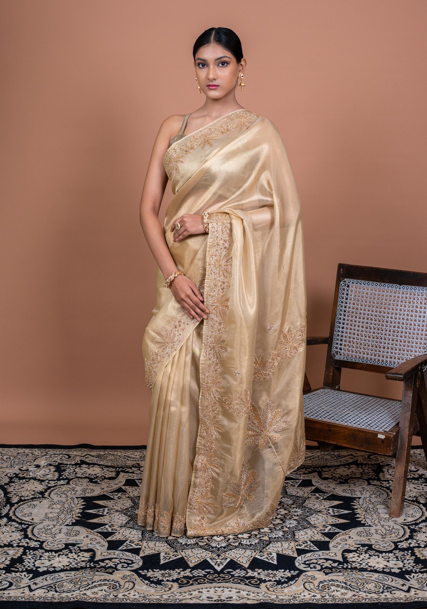 Palm Tree Handwoven Banaras Saree