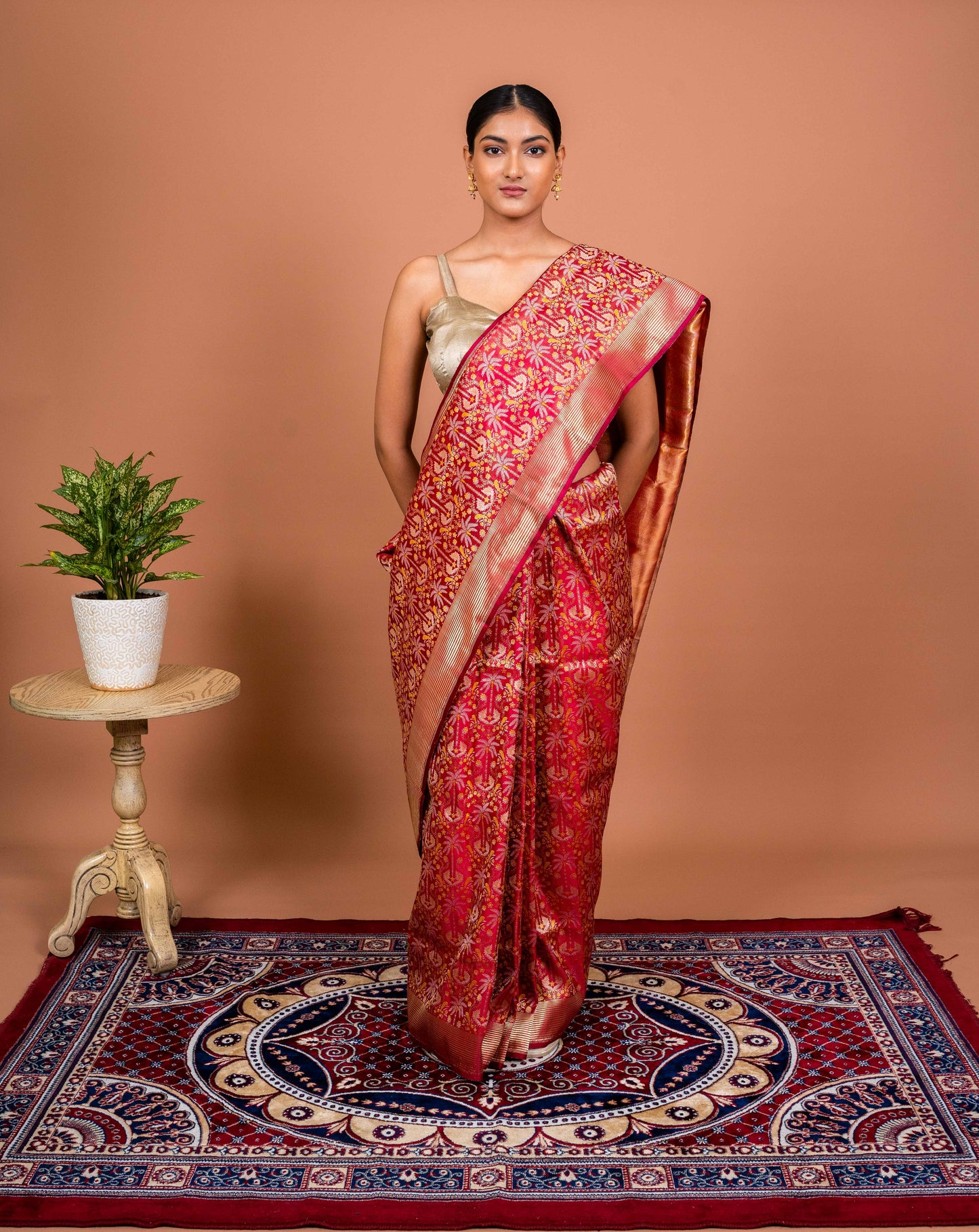Shikagah tanchhoi Handwoven Banaras Saree