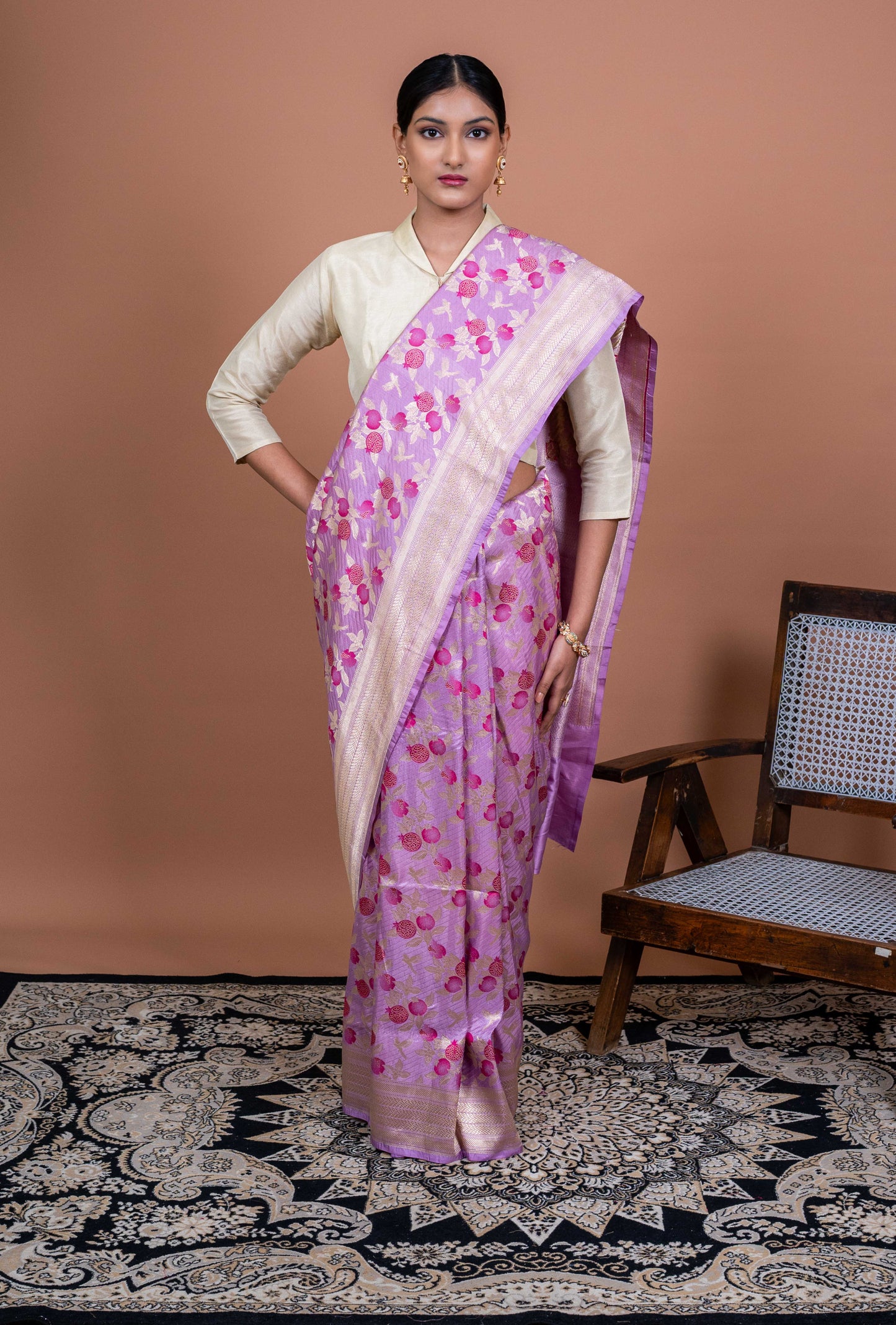 Anar Gul Handwoven Banaras Saree