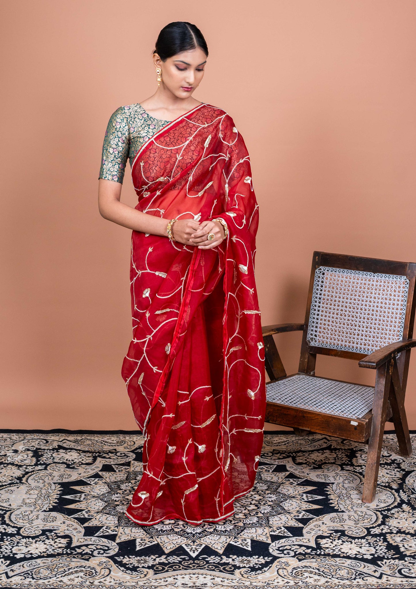 Gulbahar Handwoven Banaras Saree