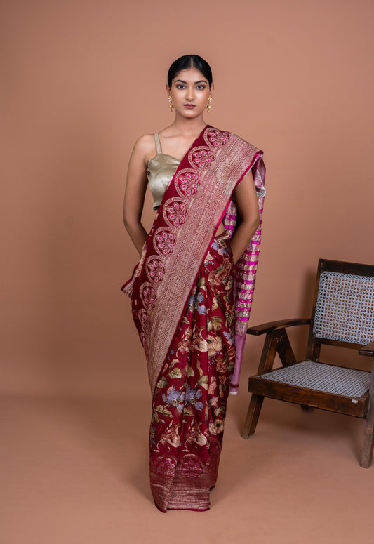 Vaana Handwoven Banaras Saree