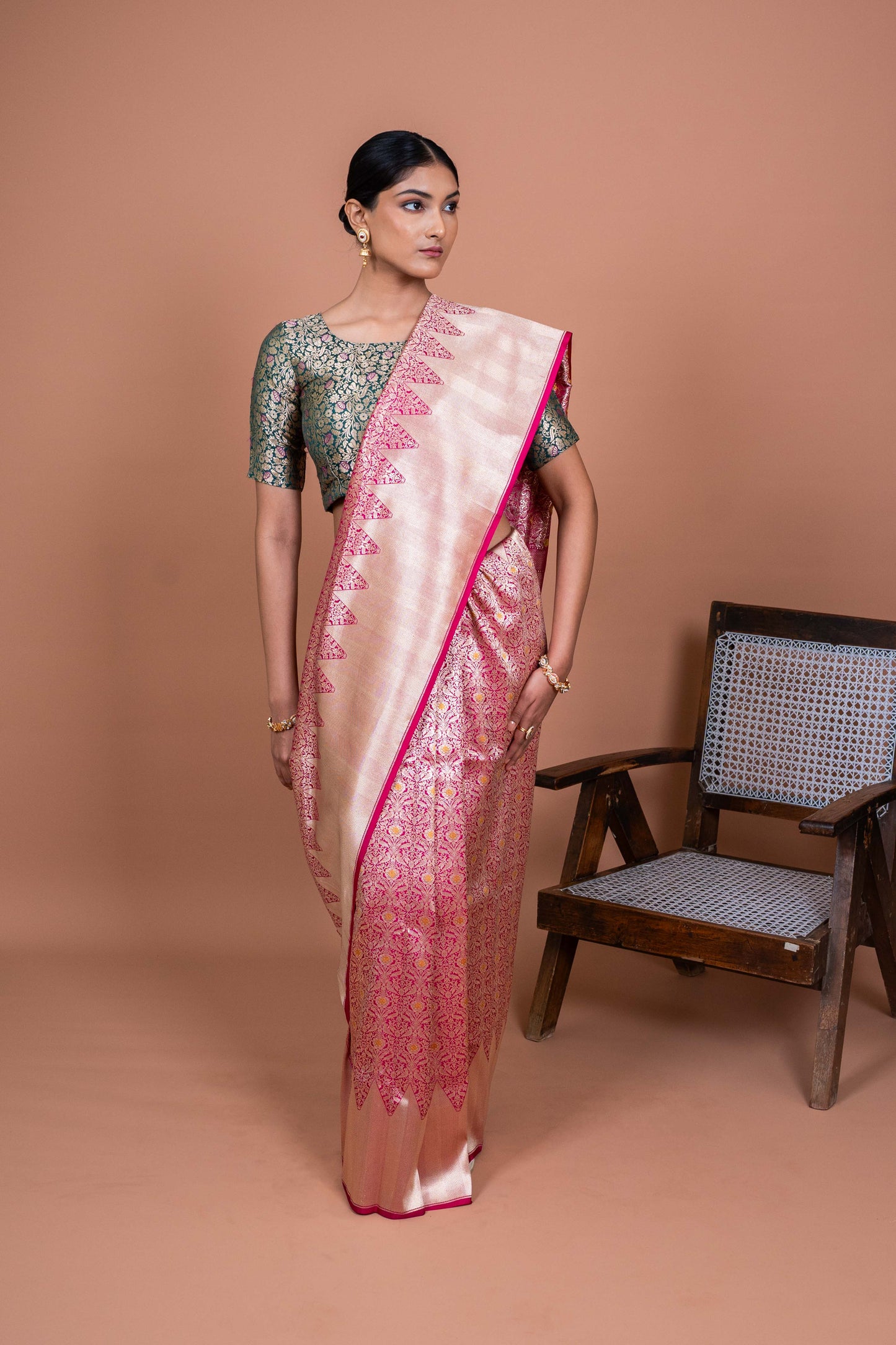 Shikar Gul Handwoven Banaras Saree