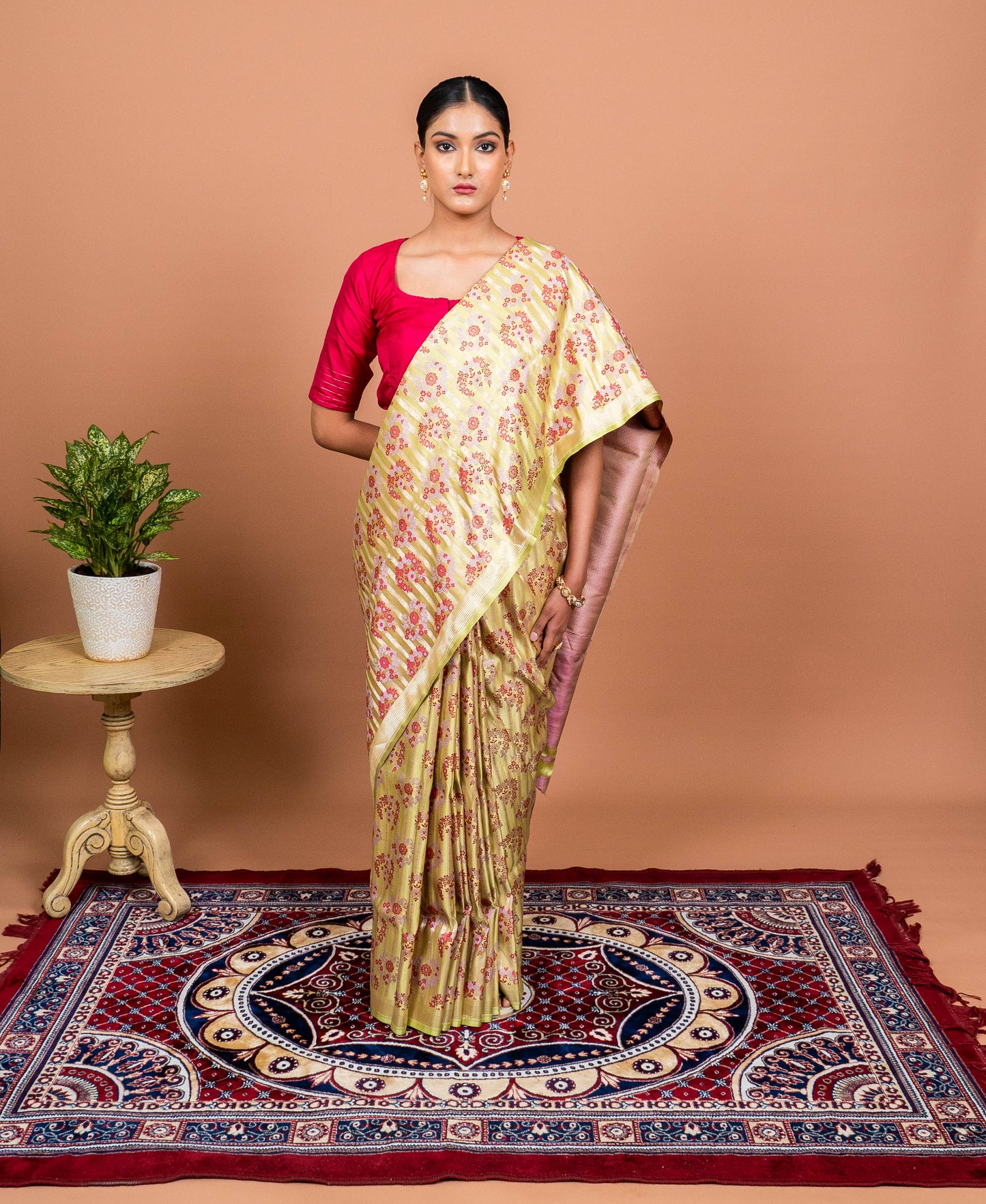 Tilfi Meenekar Handwoven Banaras Saree
