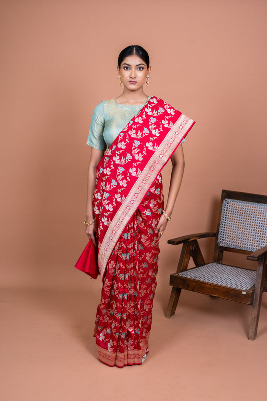Parvi Handwoven Banaras Saree