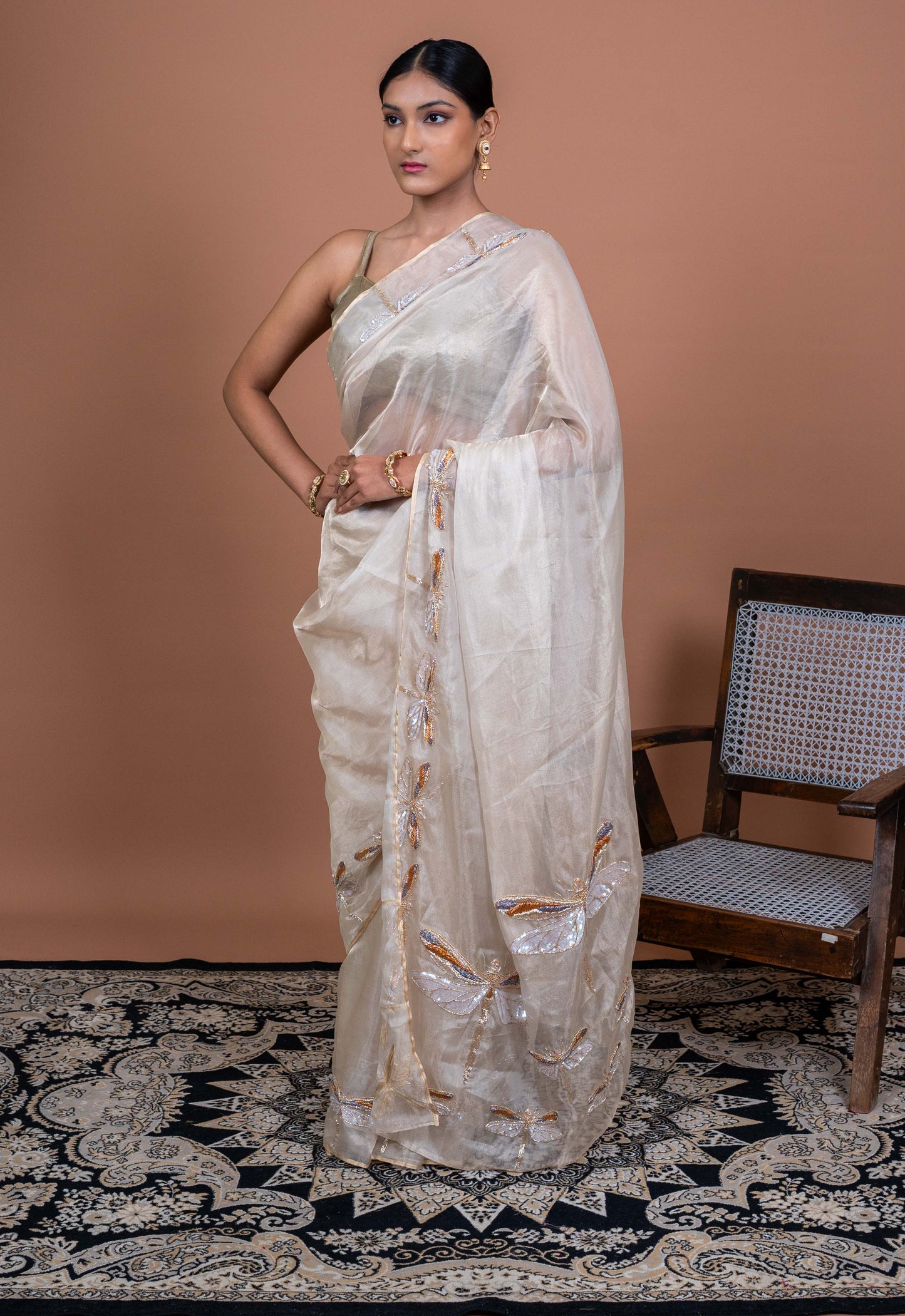 Beetle Handwoven Banaras Saree