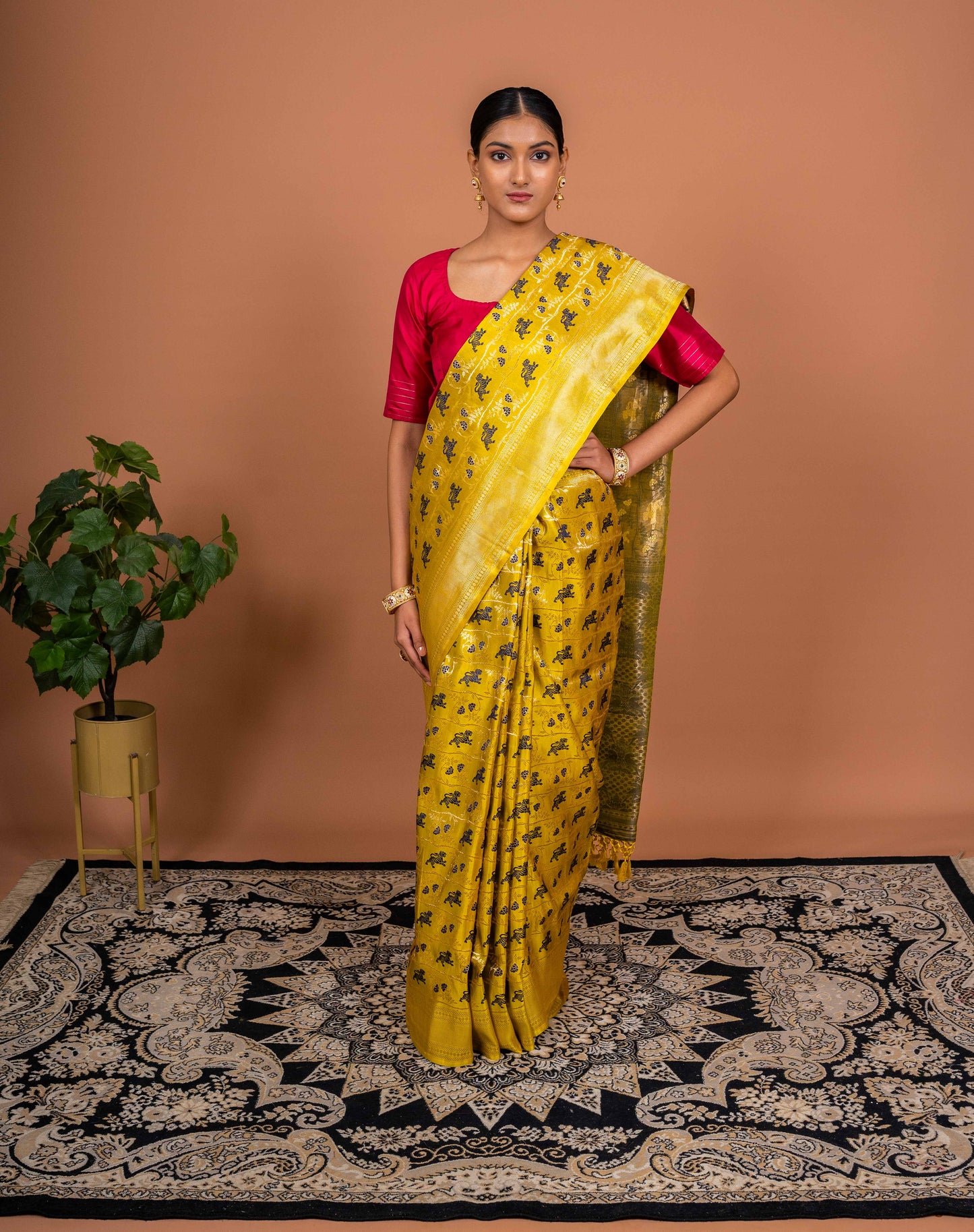 Shikagah Tanchhoi Handwoven Banaras Saree