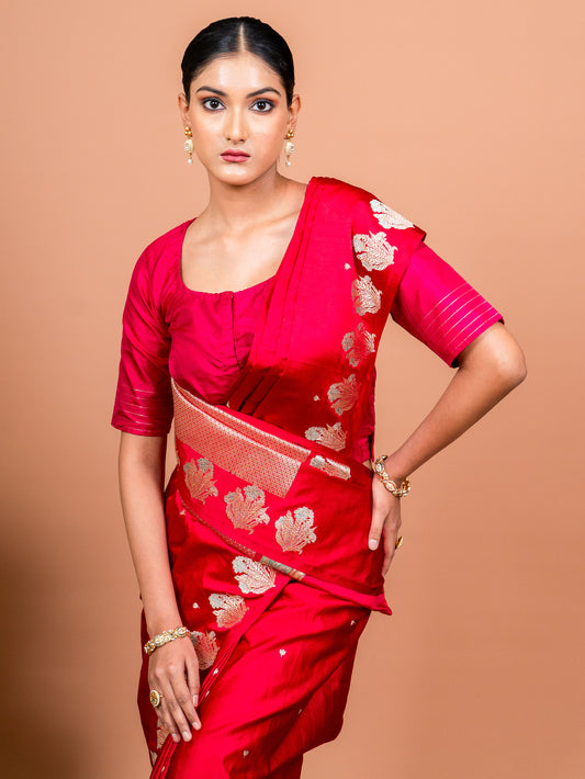 Meenakar Boota Handwoven Banaras Saree