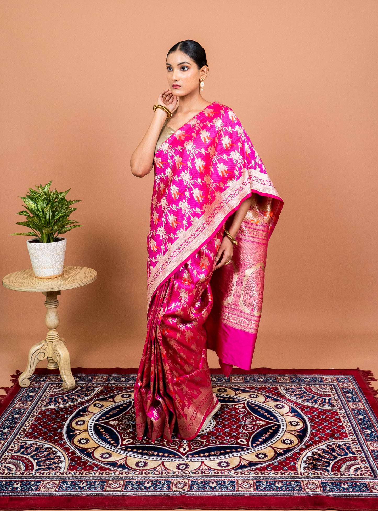 Shikar Gul Handwoven Banaras Saree