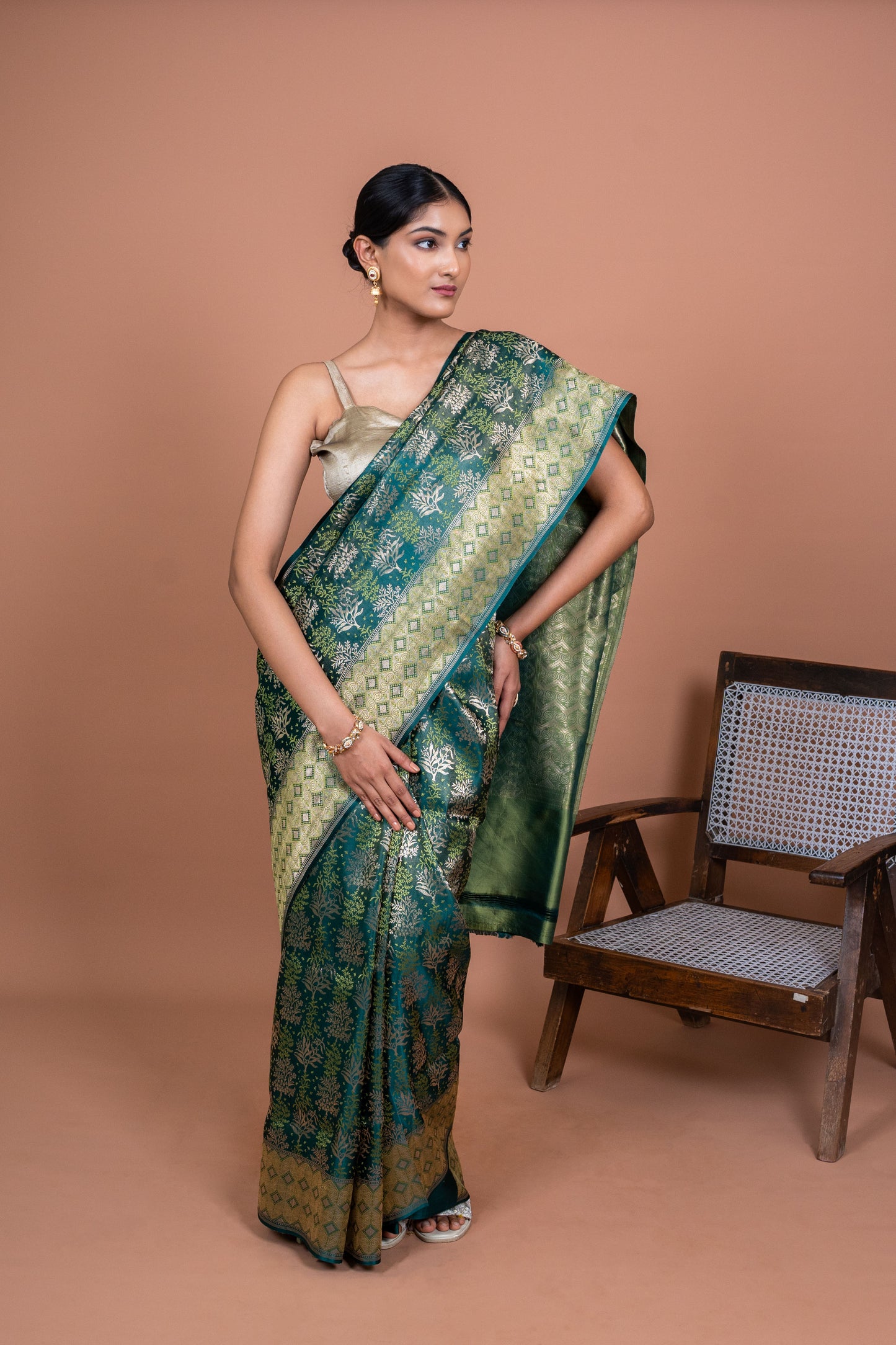 Vrinda Handwoven Banaras Saree