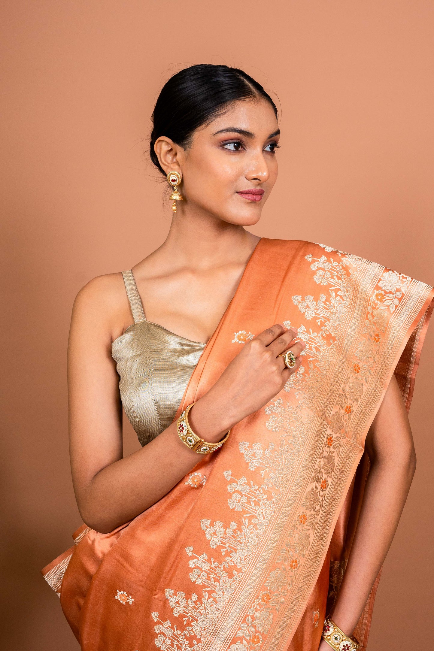 Kaner Border Handwoven Banaras Saree