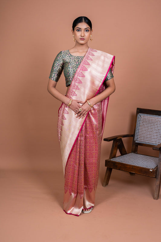 Shikar Gul Handwoven Banaras Saree