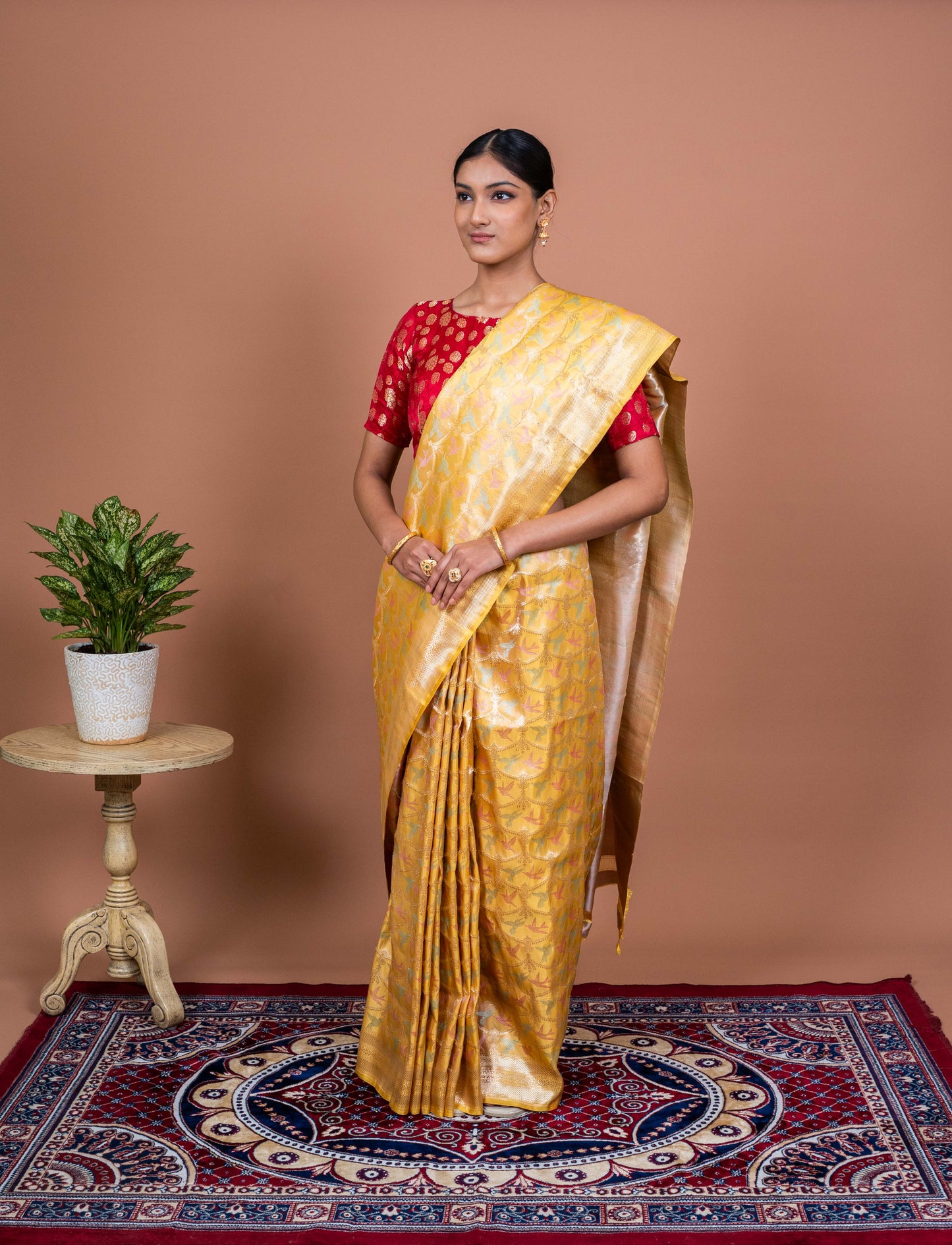 Chidiya Handwoven Banaras Saree