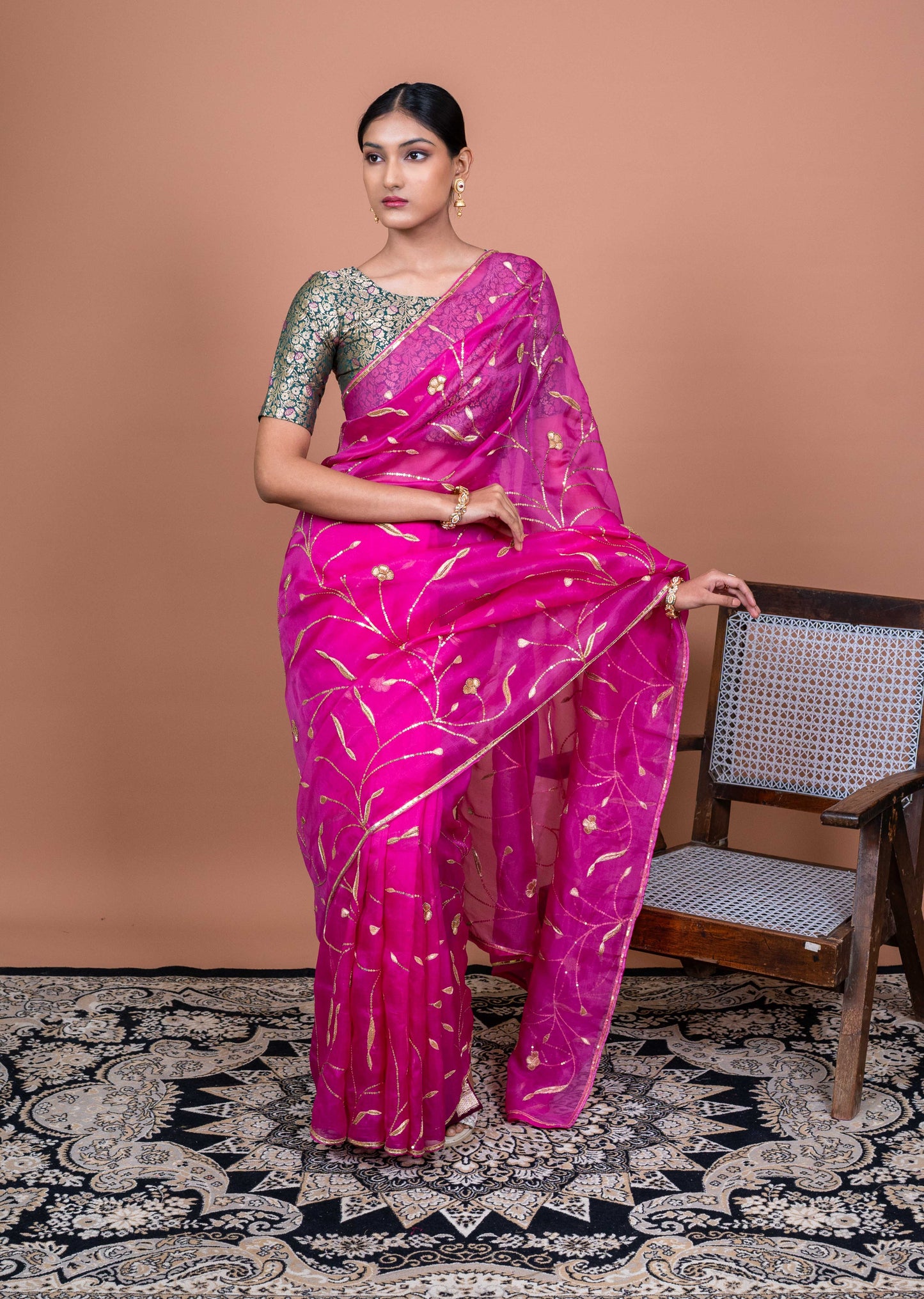 Gulbahar Handwoven Banaras Saree