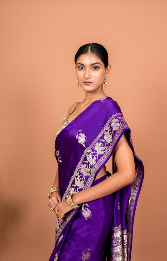 Guldaudi Handwoven Banaras Saree