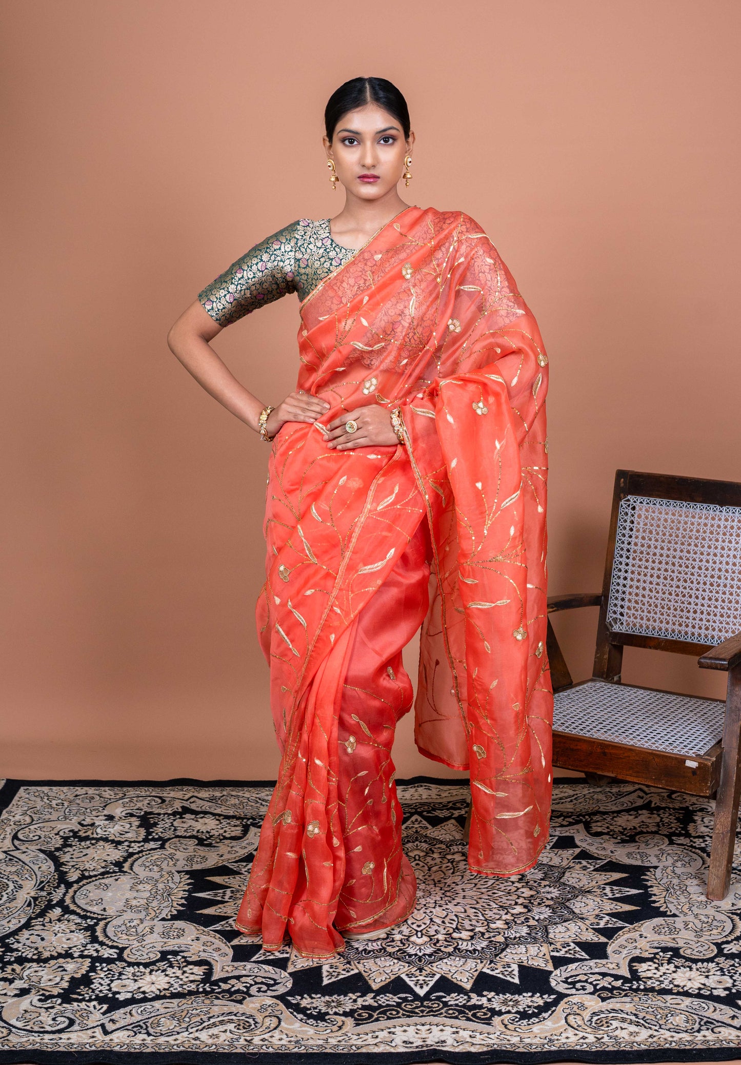 Gulbahar Handwoven Banaras Saree