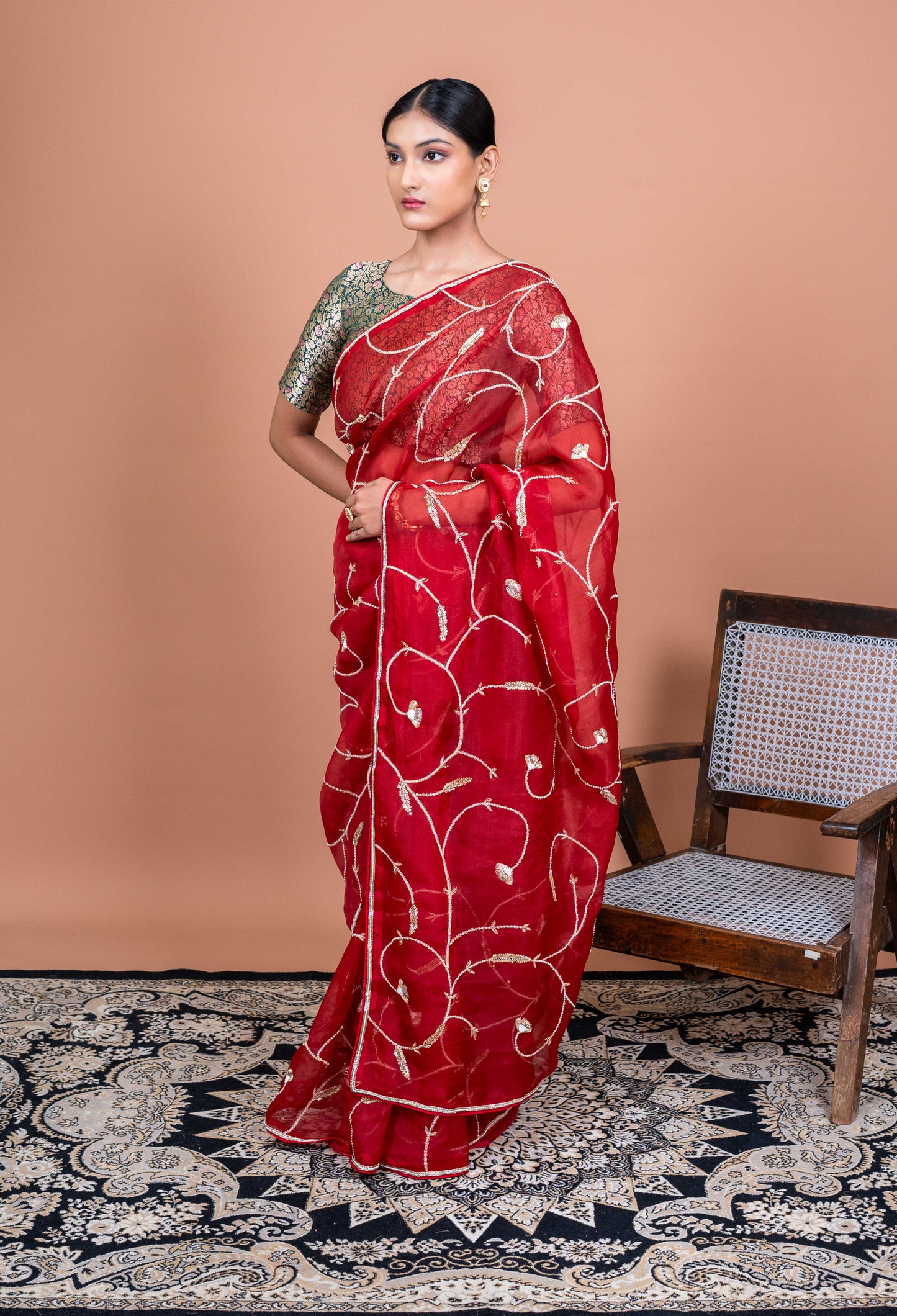 Gulbahar Handwoven Banaras Saree