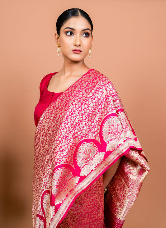 Guldasta Handwoven Banaras Saree