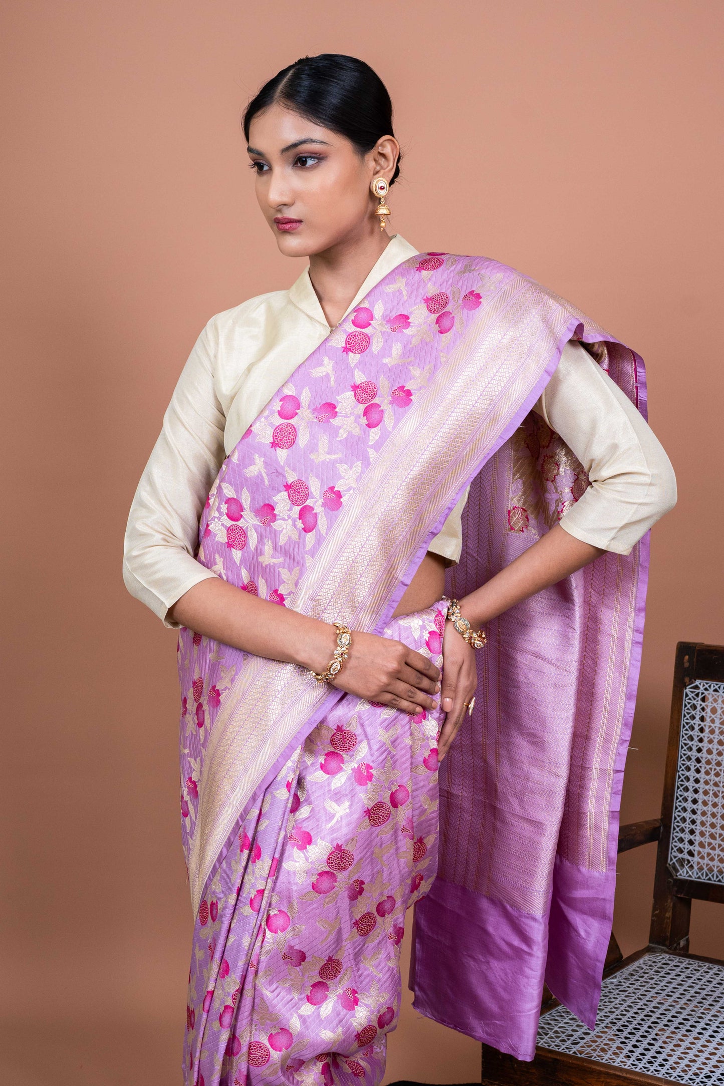 Anar Gul Handwoven Banaras Saree