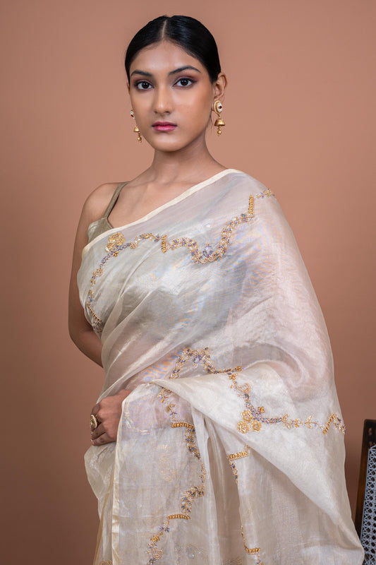 Mayur Pallu Handwoven Banaras Saree