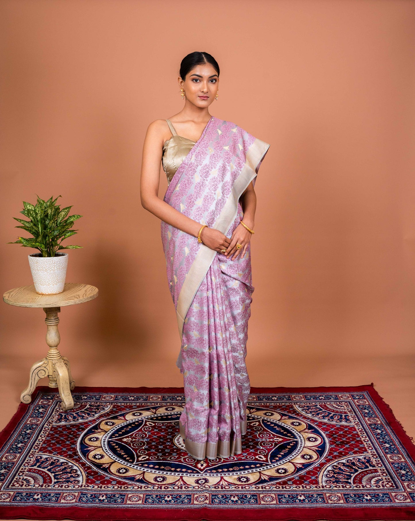 Shikagah tanchhoi Handwoven Banaras Saree
