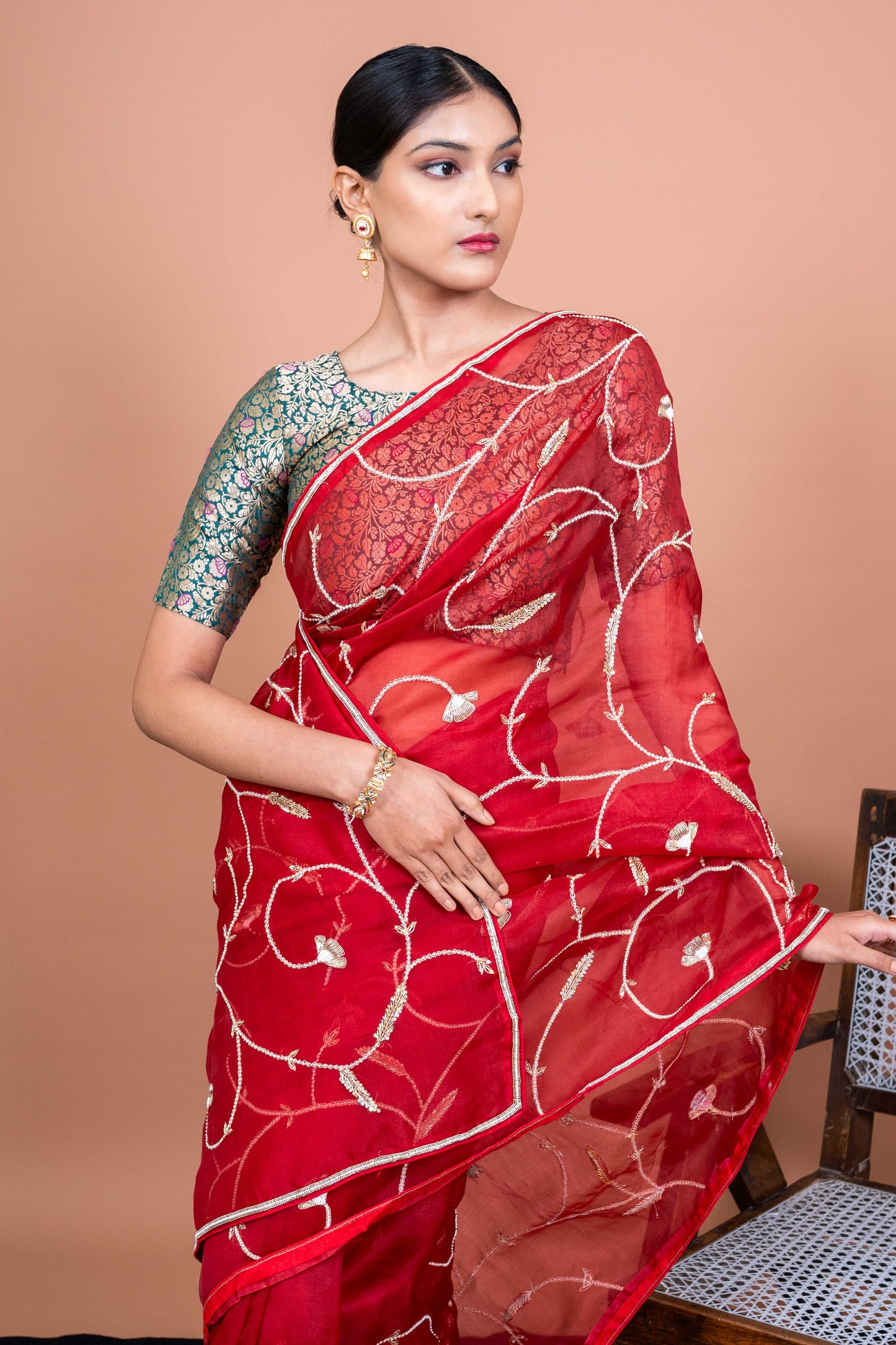 Gulbahar Handwoven Banaras Saree