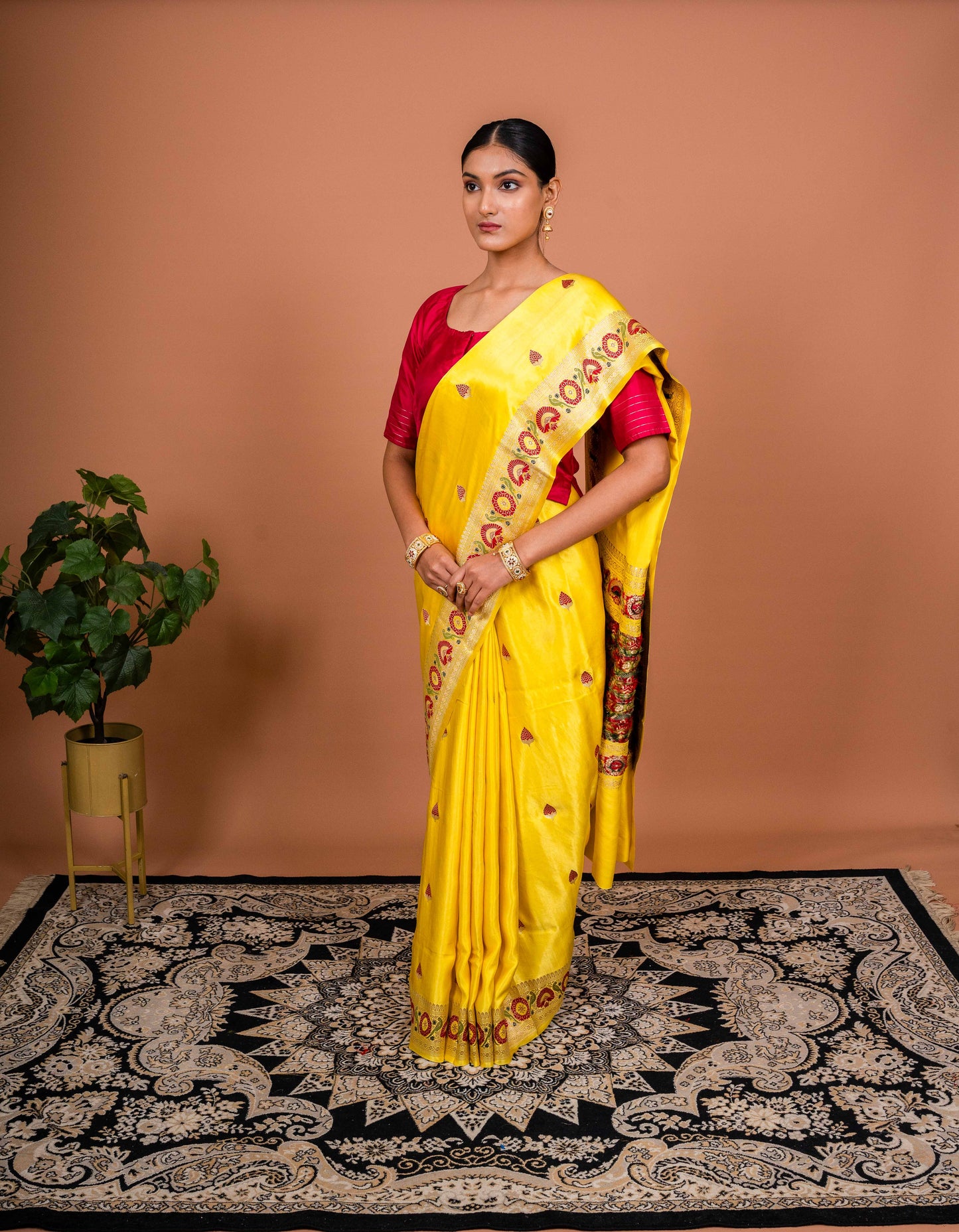 Ashawali Border Handwoven Banaras Saree