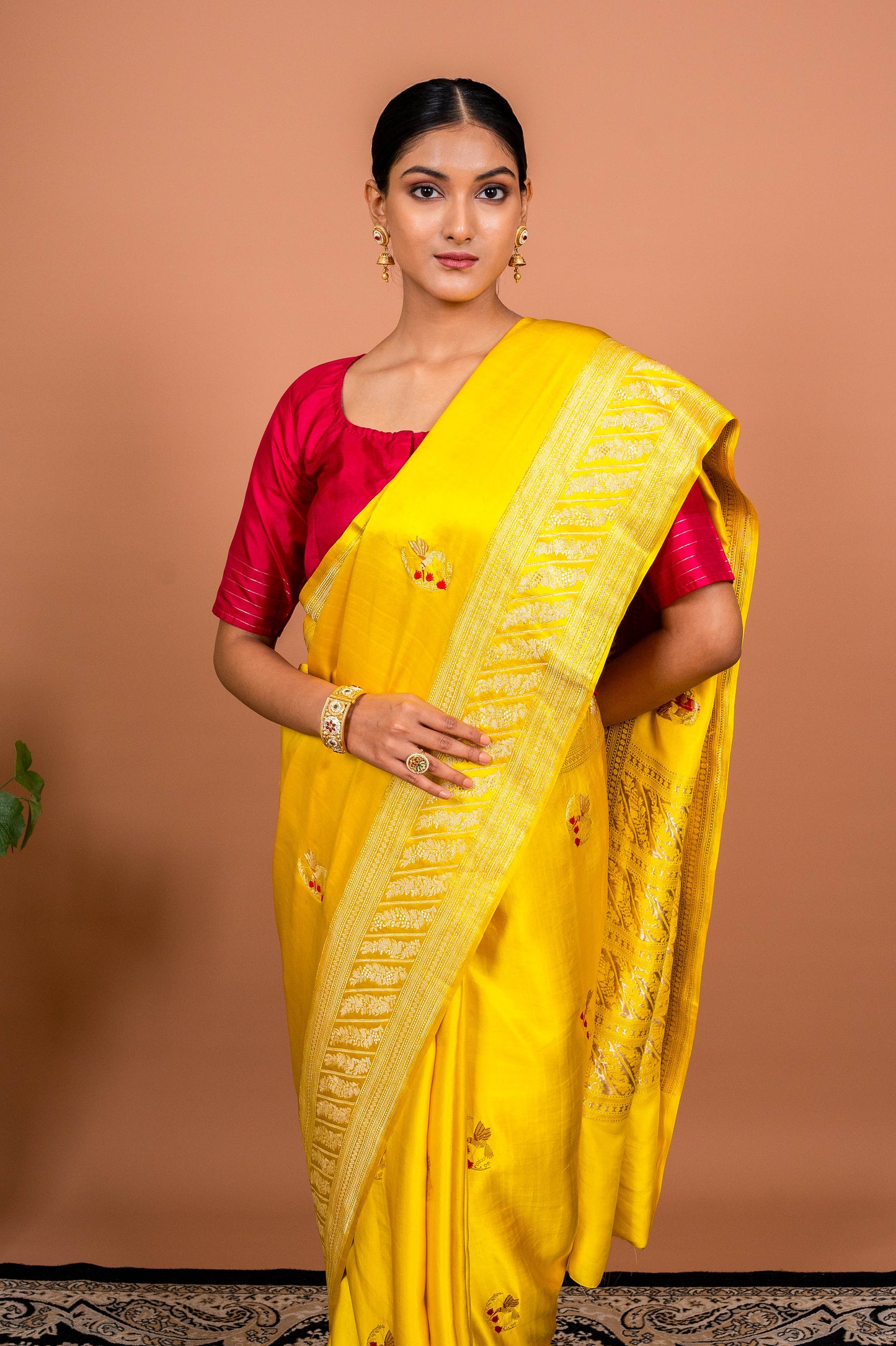 Kingfisher Handwoven Banaras Saree