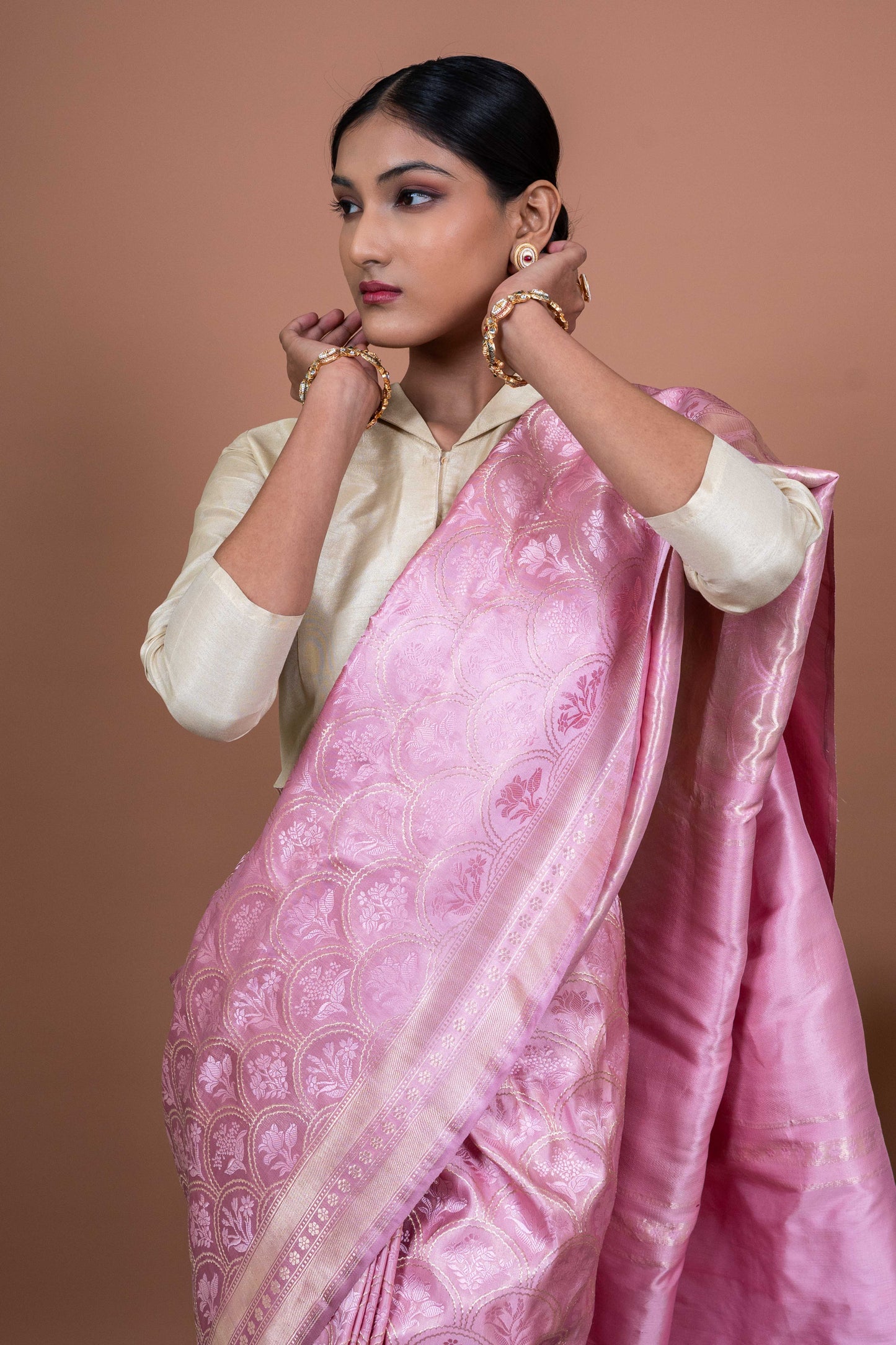 Vana Tanchhoi Handwoven Banaras Saree