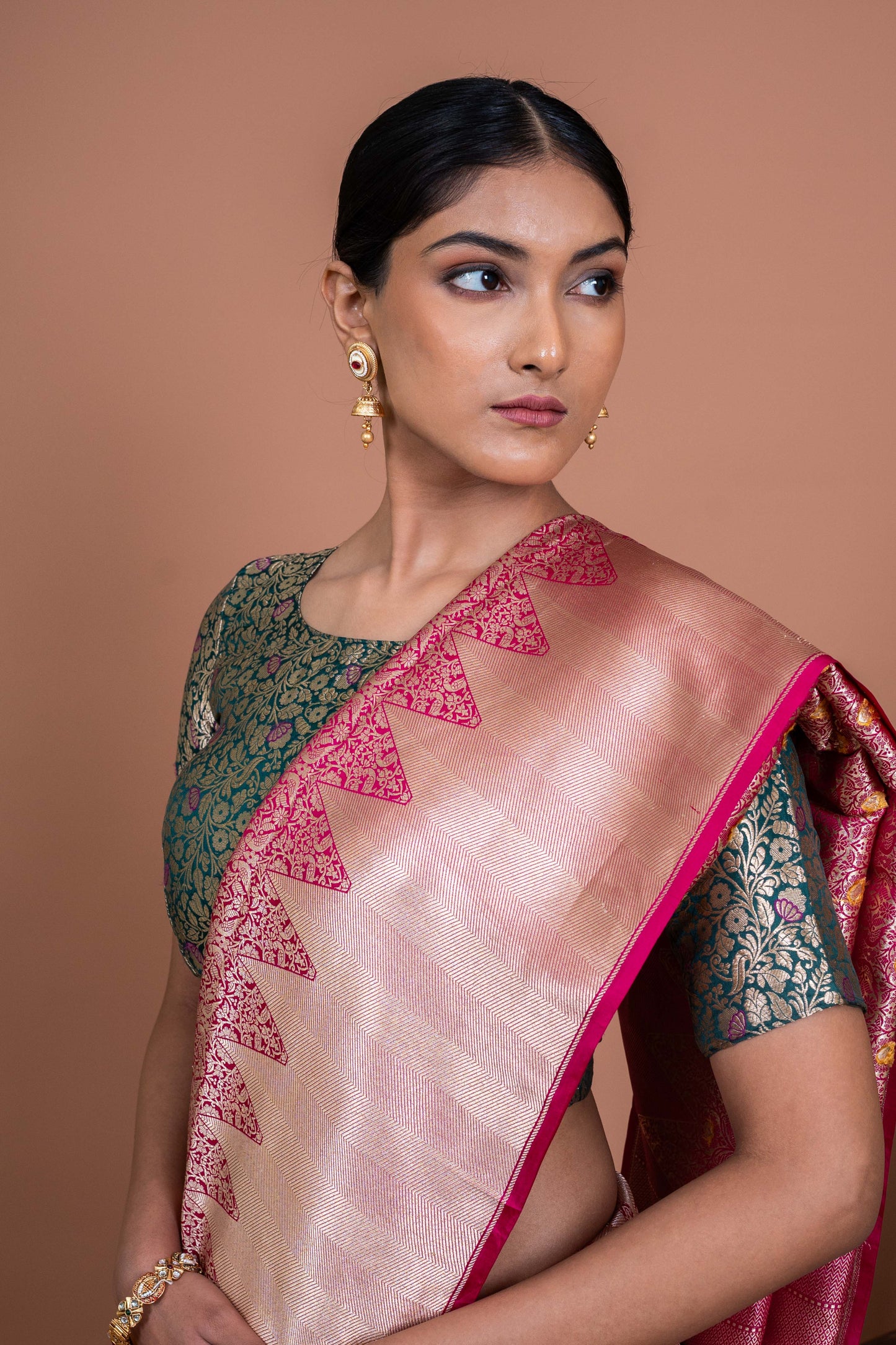 Shikar Gul Handwoven Banaras Saree