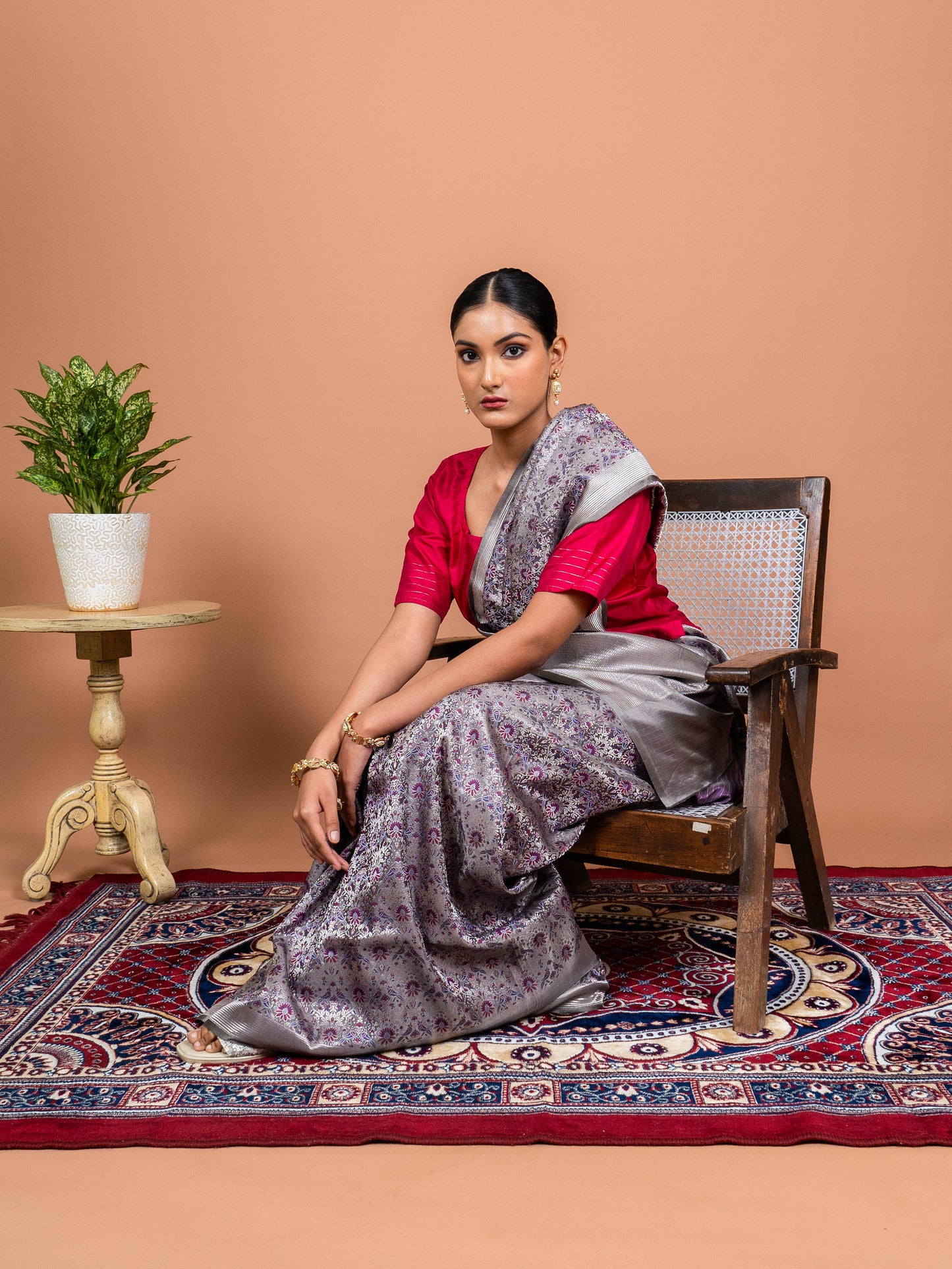 Tilfi meenekar Handwoven Banaras Saree