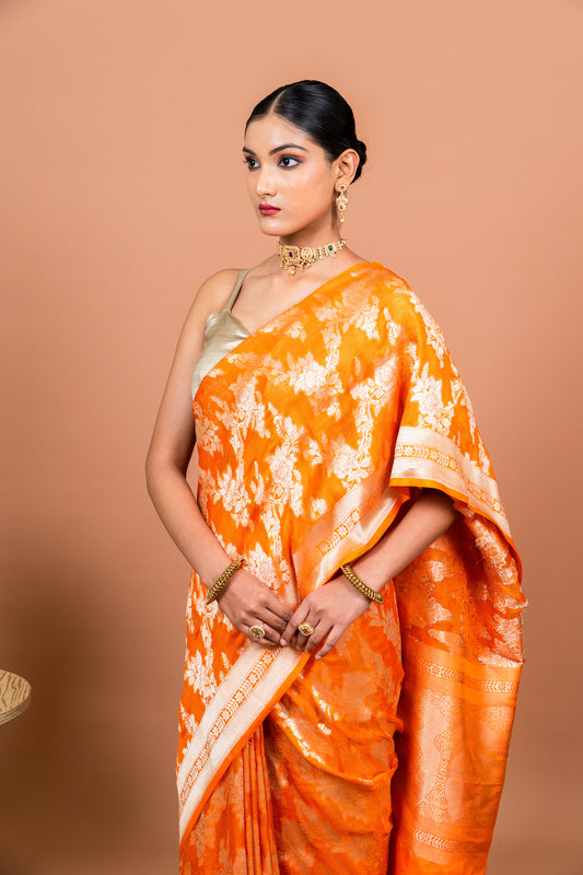 Gul Handwoven Banaras Saree